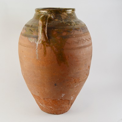 Large Hand Thrown Terracotta Confit Jar