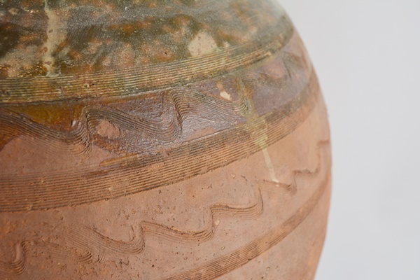 Large Hand Thrown Terracotta Confit Jar