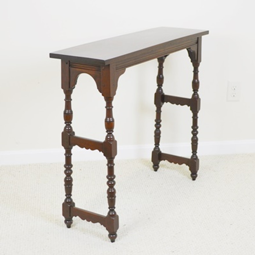 Jacobean Style Wood Console Table