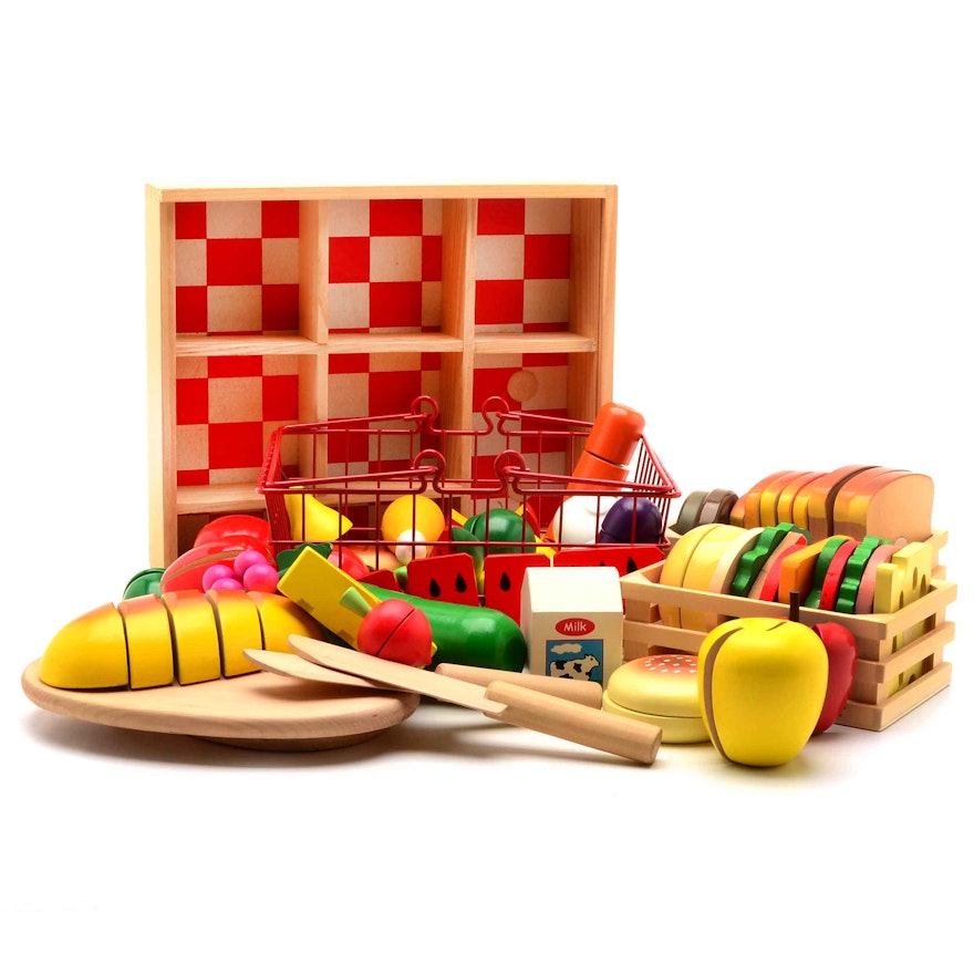 Educational Wooden Childs Play Food