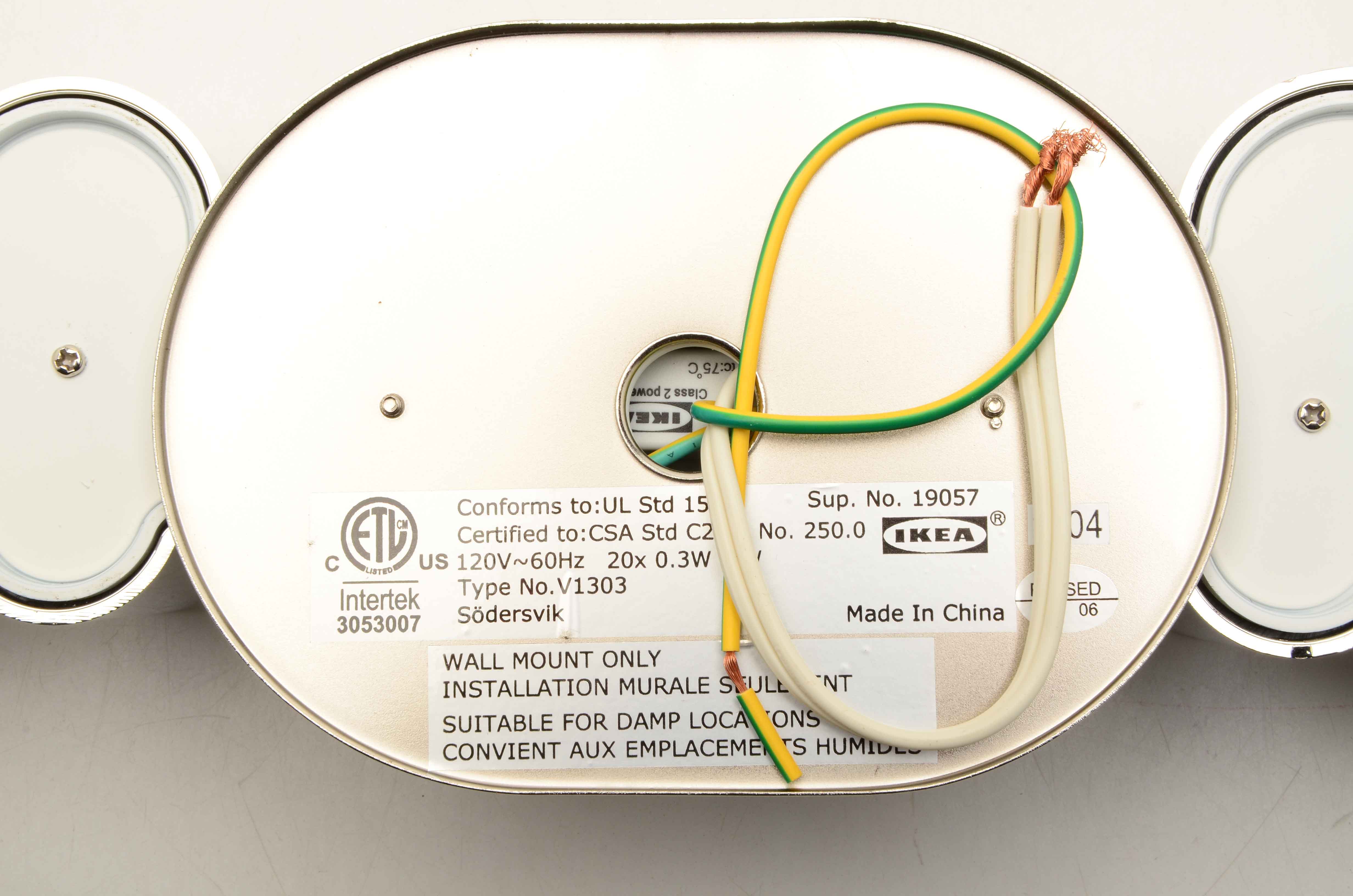 Ikea SÖDERSVIK Led Wall Lamp