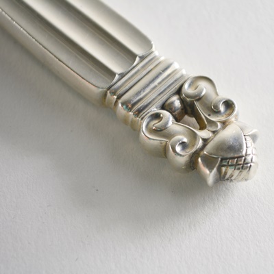 Georg Jensen "Acorn" Sterling Cheese Carving Knife