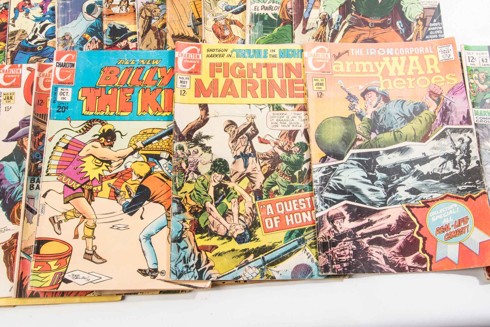 Vintage Western and Military Comic Books