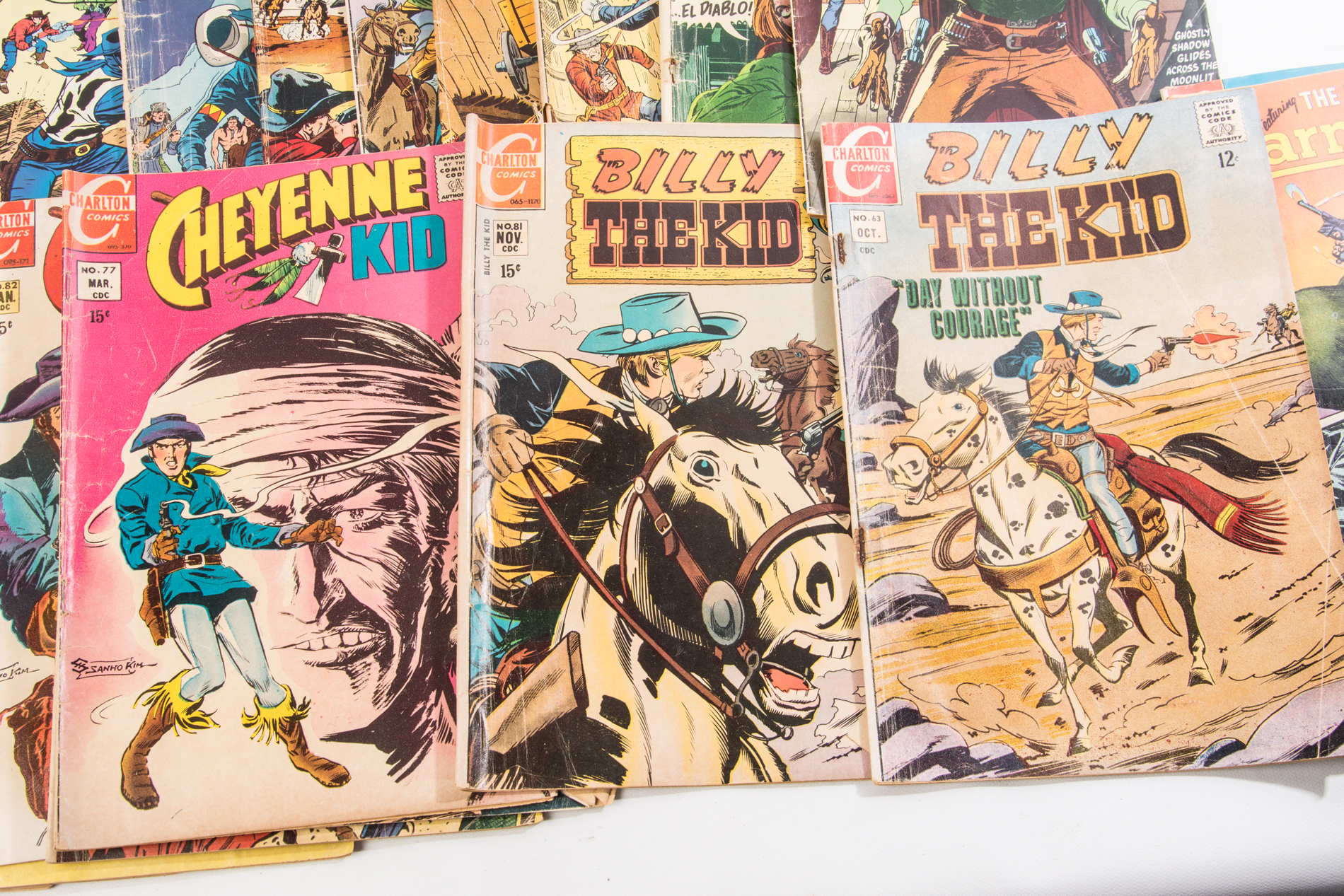 Vintage Western and Military Comic Books