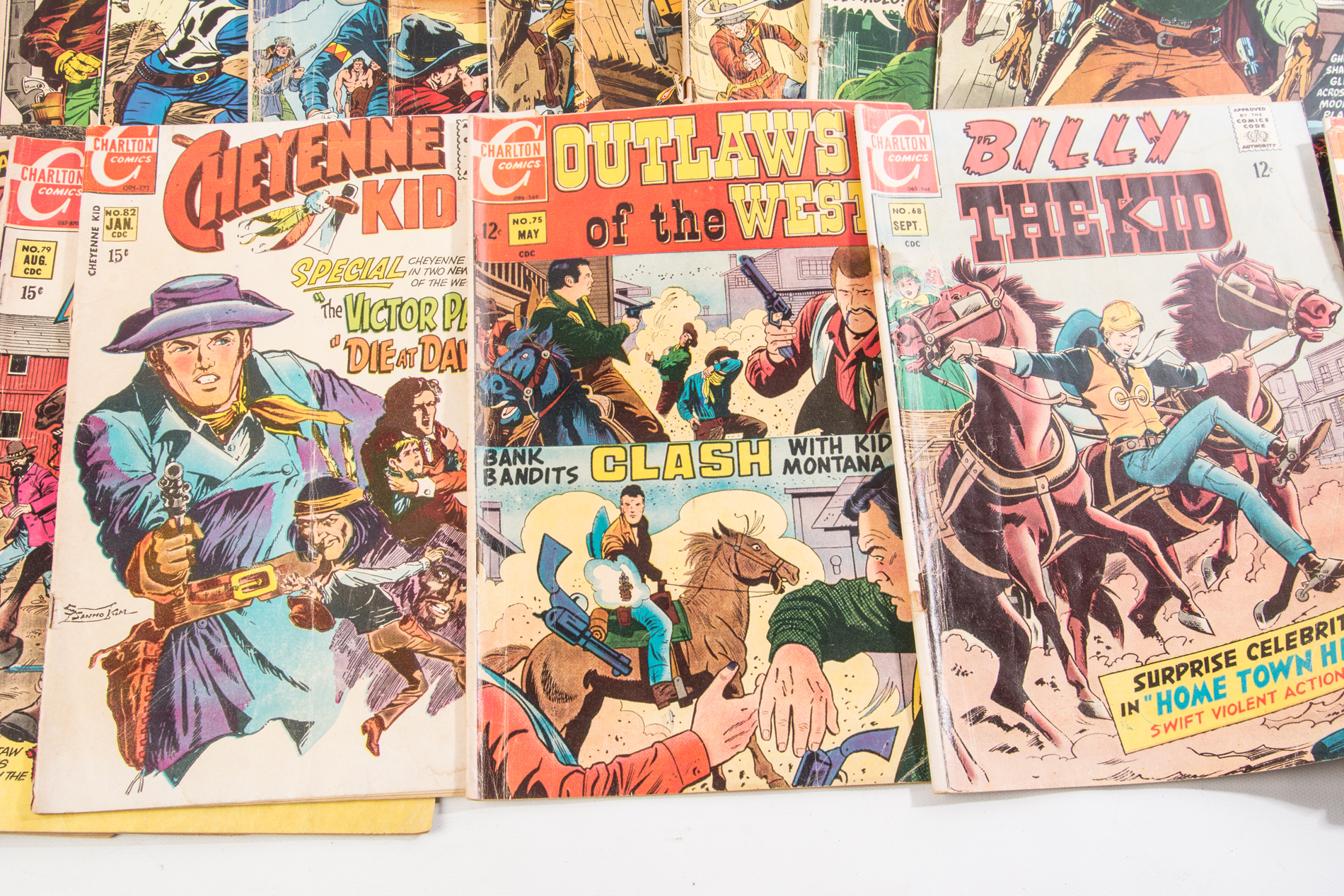 Vintage Western and Military Comic Books