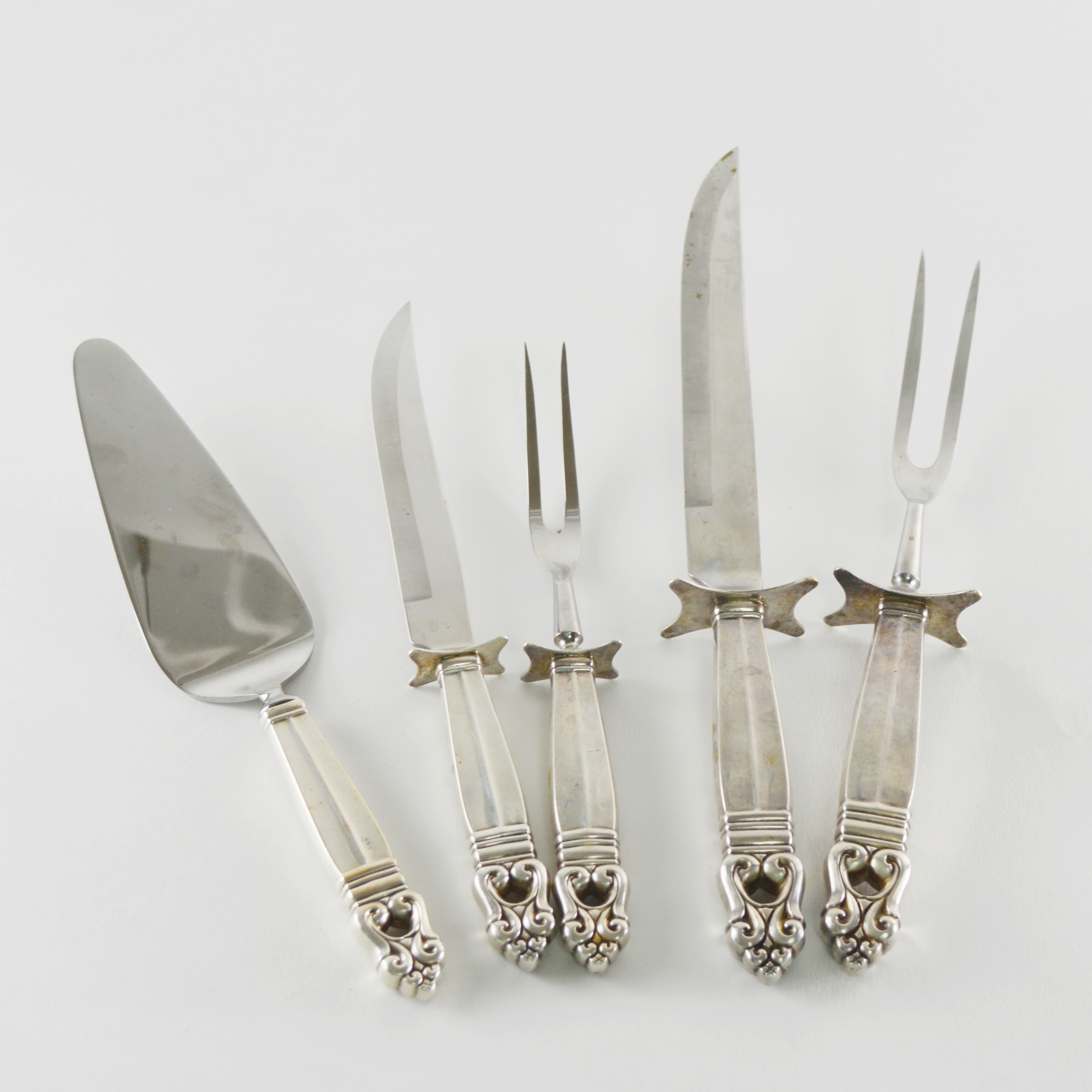 International Silver "Royal Danish" Sterling Silver Carving Sets