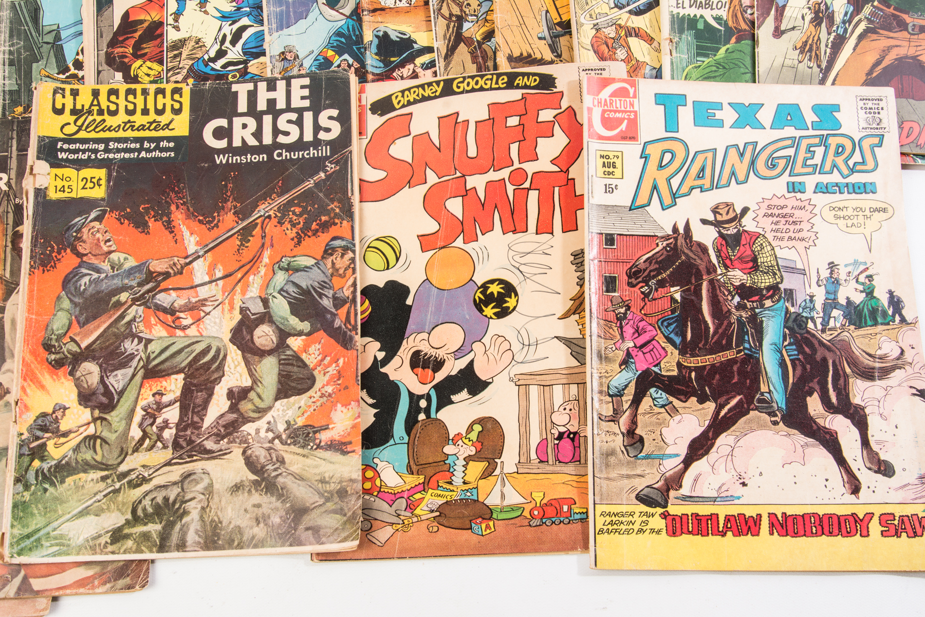 Vintage Western and Military Comic Books