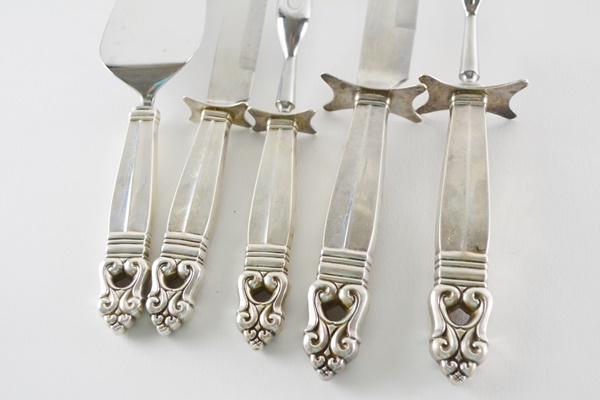 International Silver "Royal Danish" Sterling Silver Carving Sets