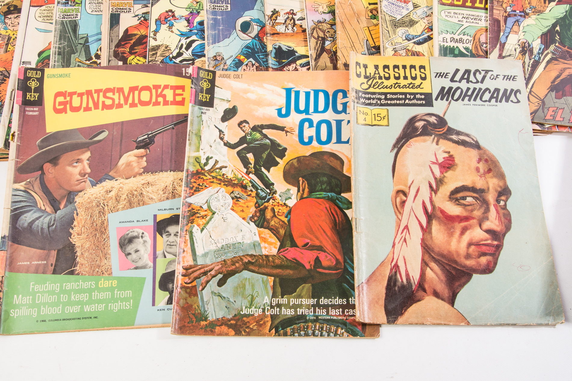 Vintage Western and Military Comic Books
