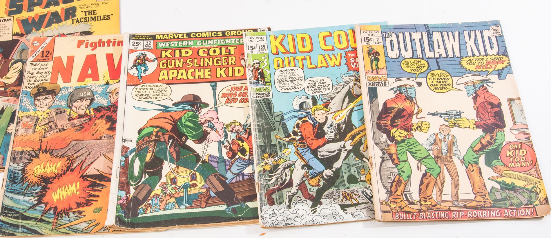 Vintage Western and Military Comic Books