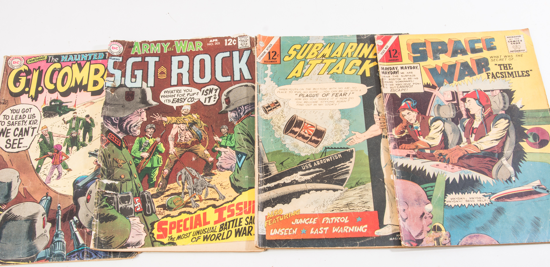 Vintage Western and Military Comic Books