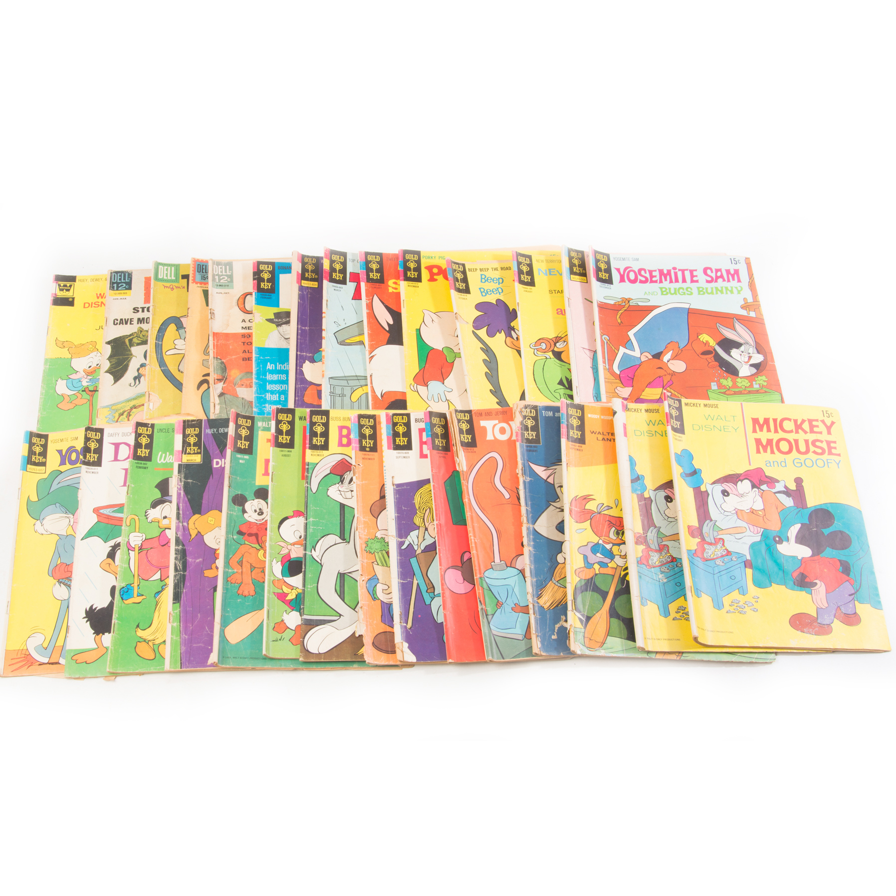 Vintage Gold Key Comics Featuring Disney
