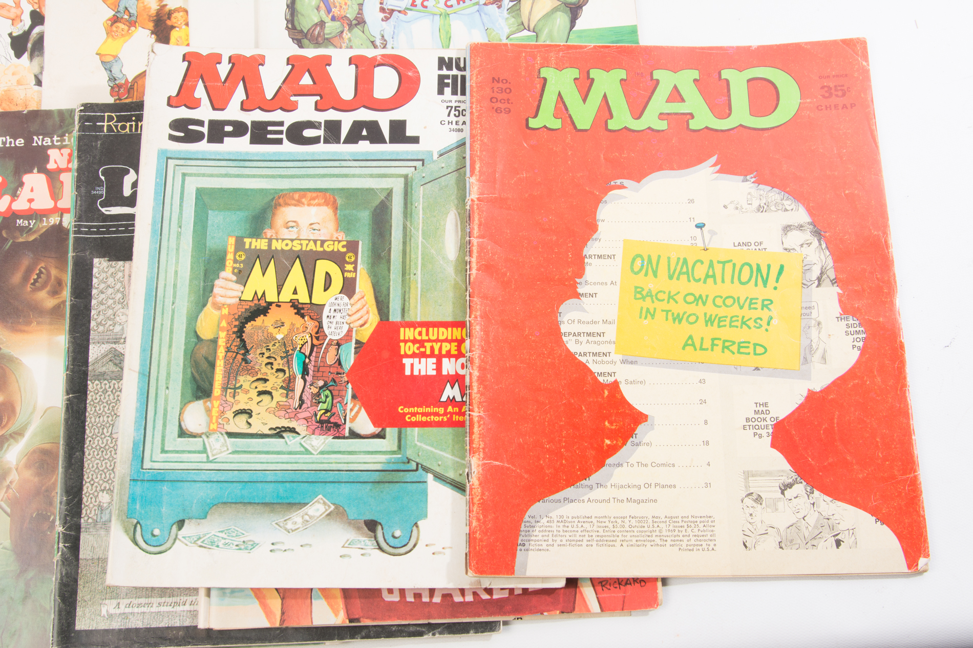 Vintage "MAD" and "National Lampoon" Magazines