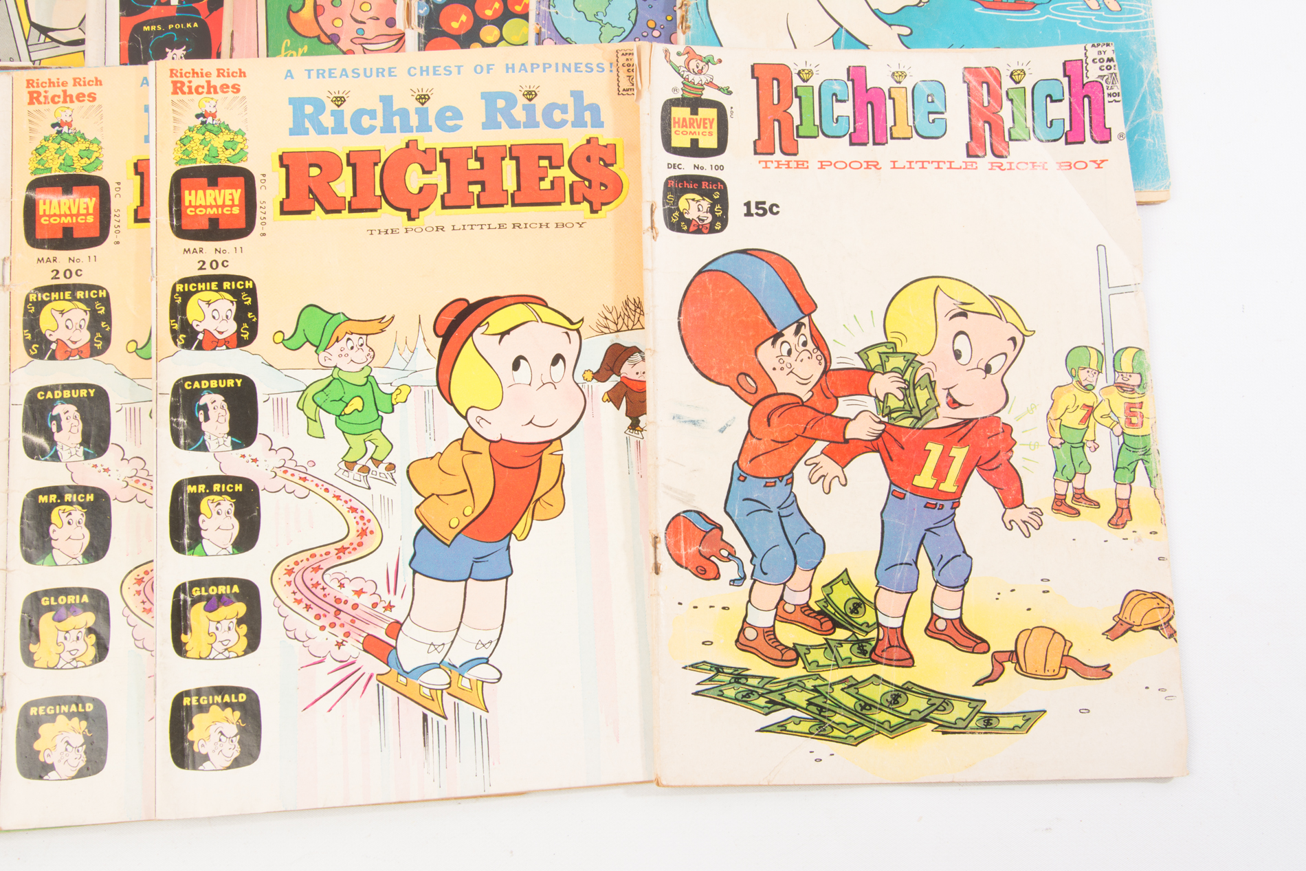 Vintage Harvey Comics Featuring Richie Rich, Casper, More
