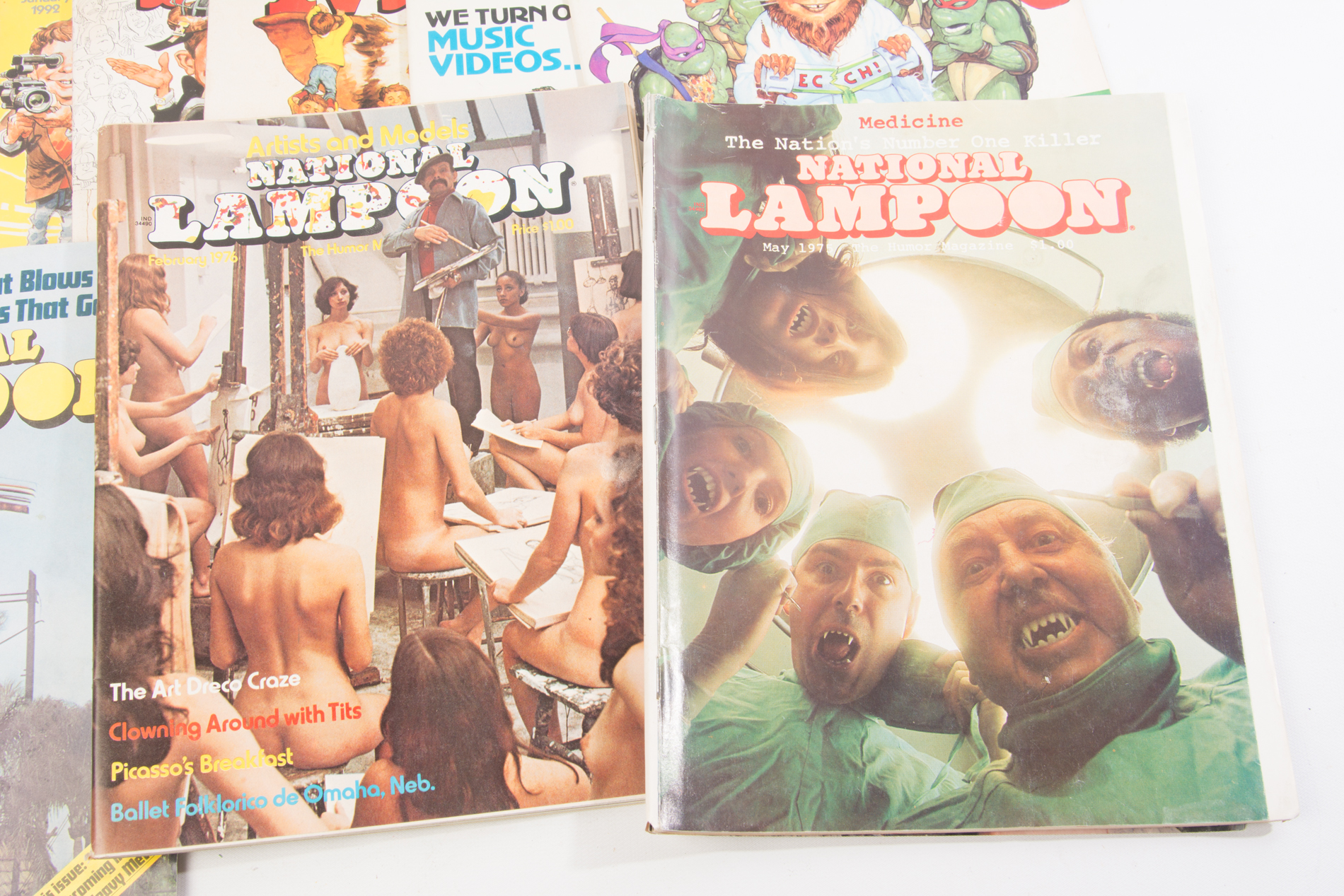Vintage "MAD" and "National Lampoon" Magazines