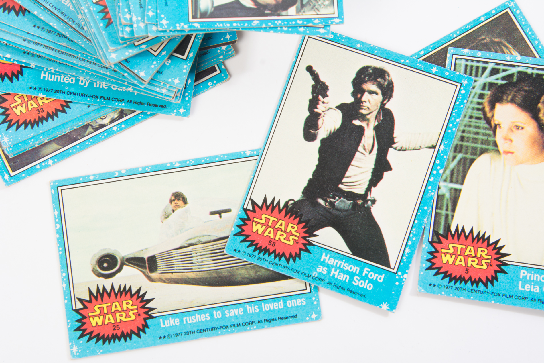 Vintage 1977 Star Wars Trading Cards