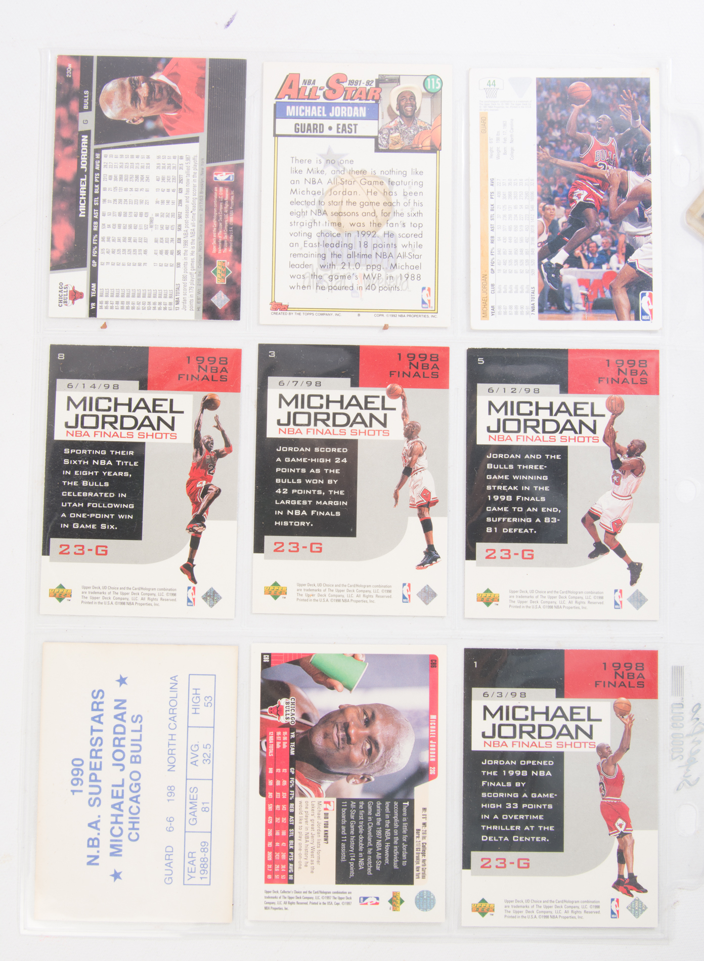 Vintage Micheal Jordan Trading Cards