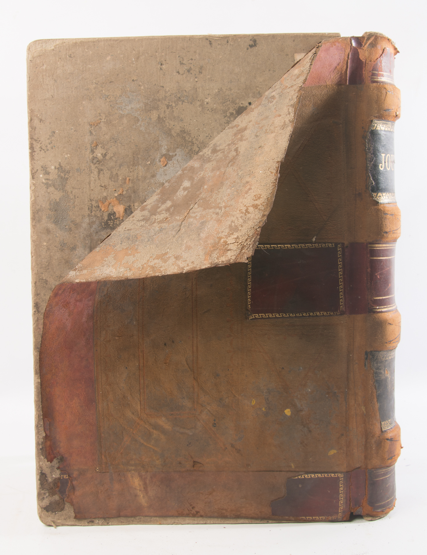 Antique 1902 Leather Bound Grocer's Ledger