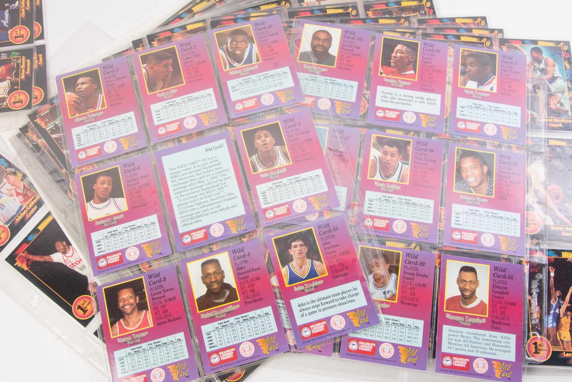 1992 College Basketball Trading Cards