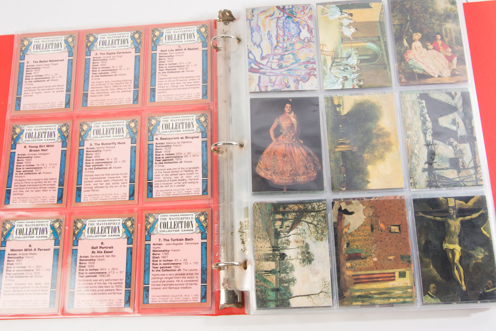 Trading Cards Featuring Masterpiece and Adventures in Fantasy