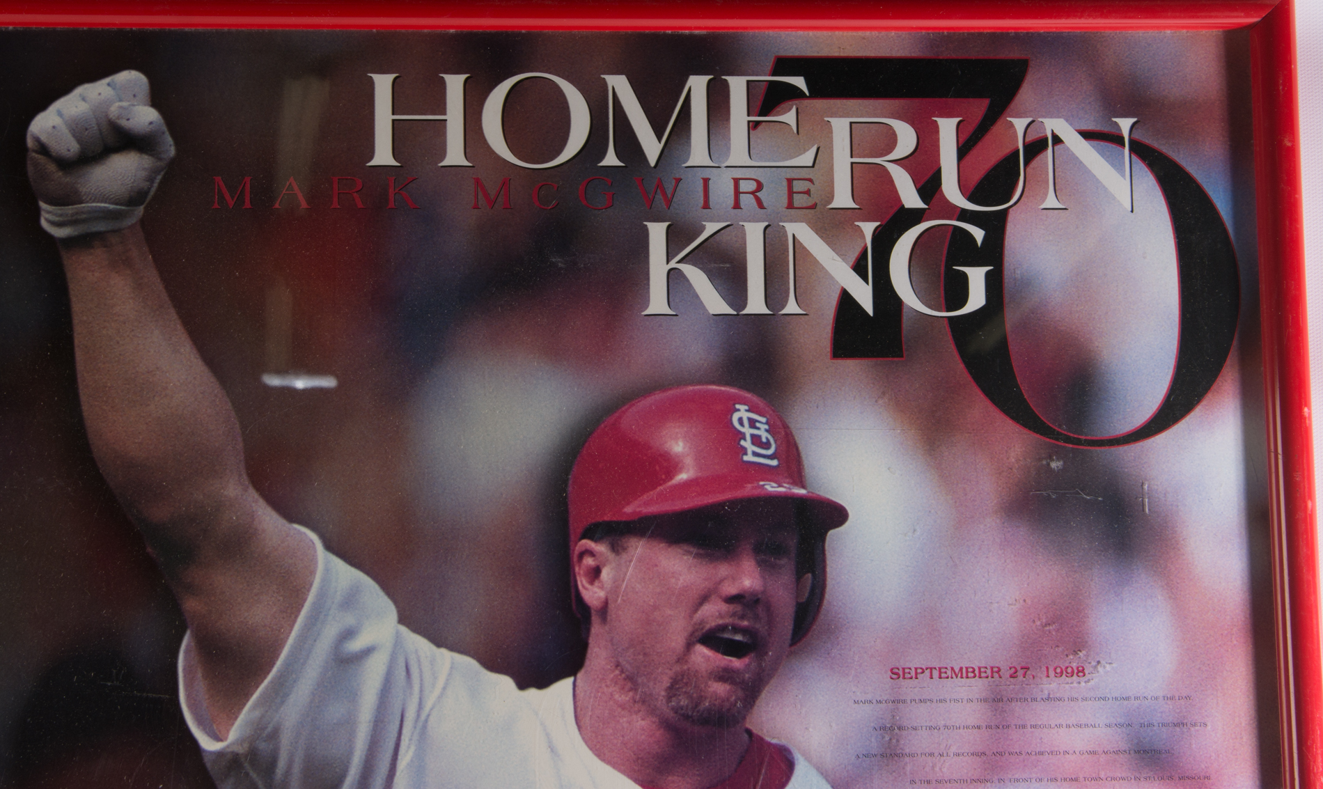 Mark McGuire Homerun King Poster