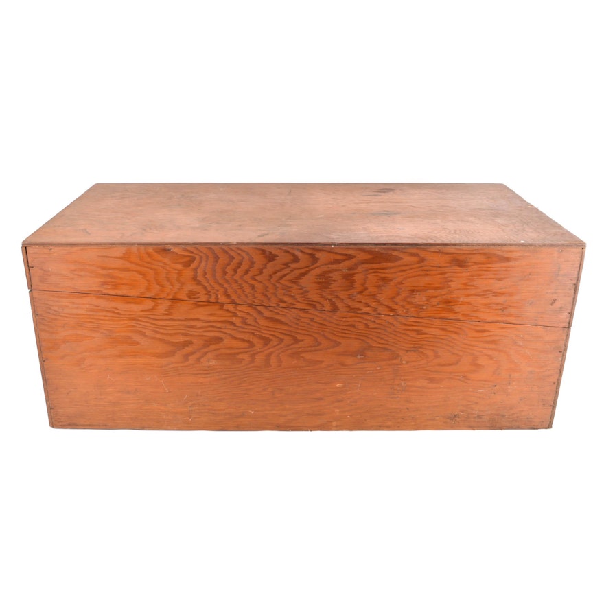 Vintage Wooden File Box