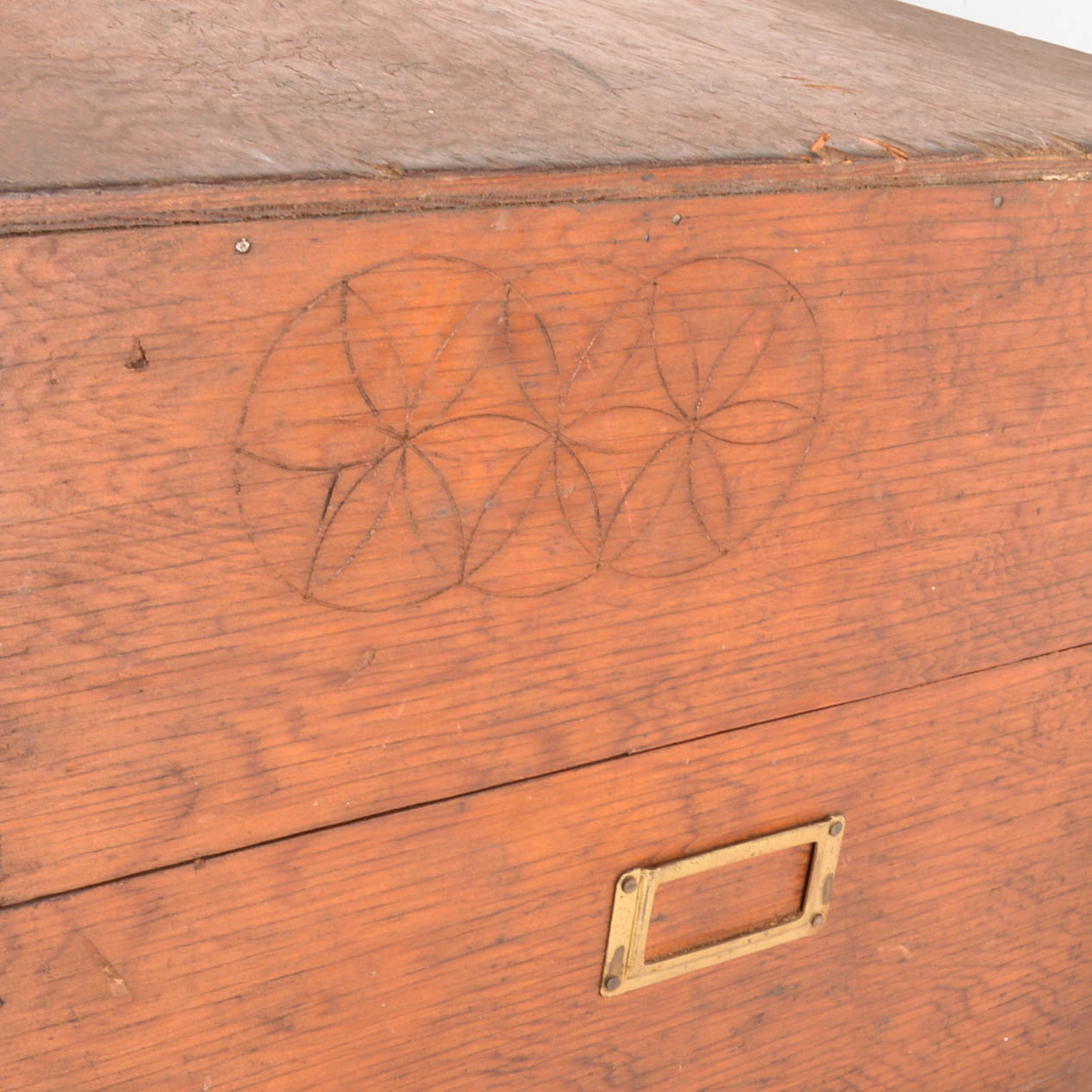 Vintage Wooden File Box