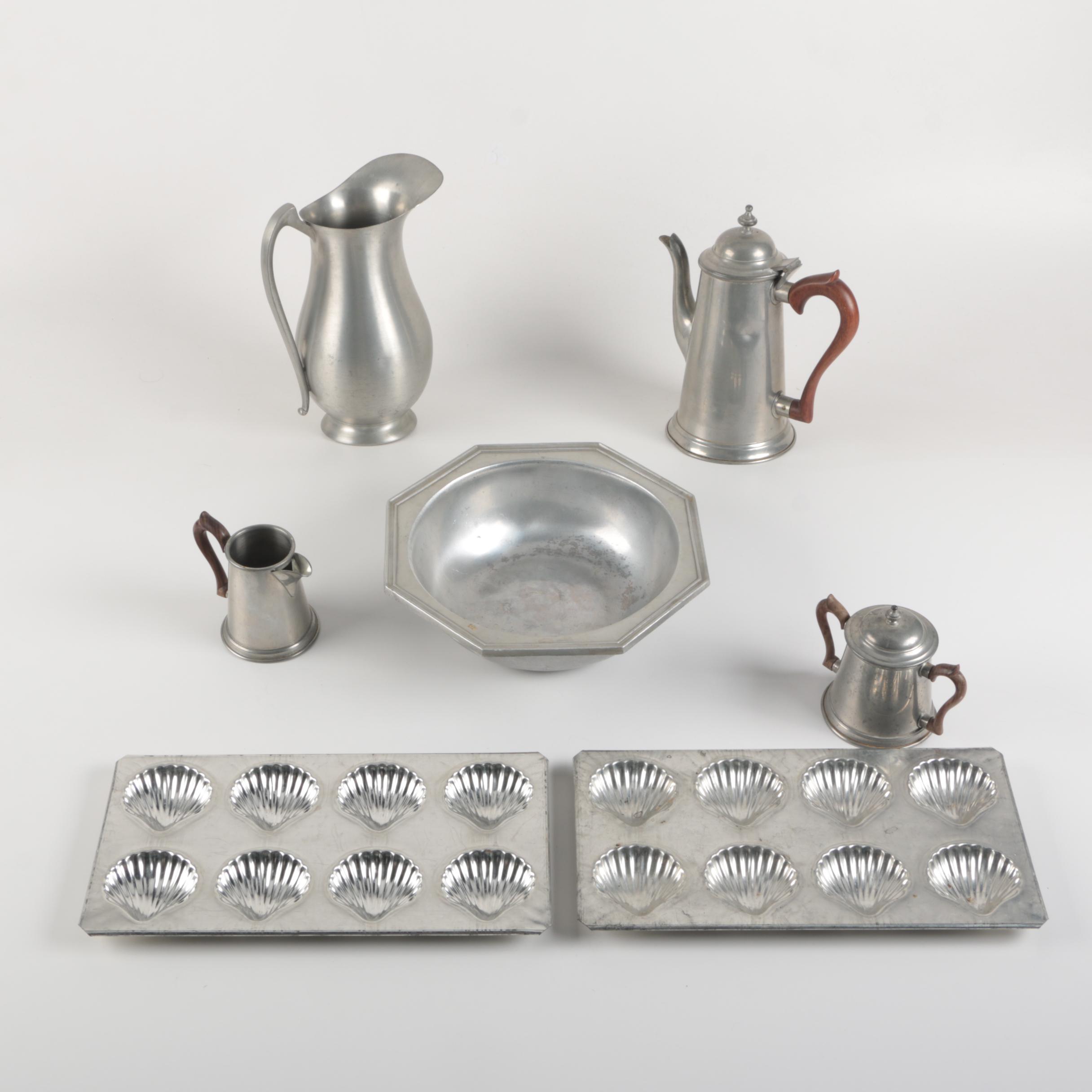 Pewter Bakeware and Pitchers