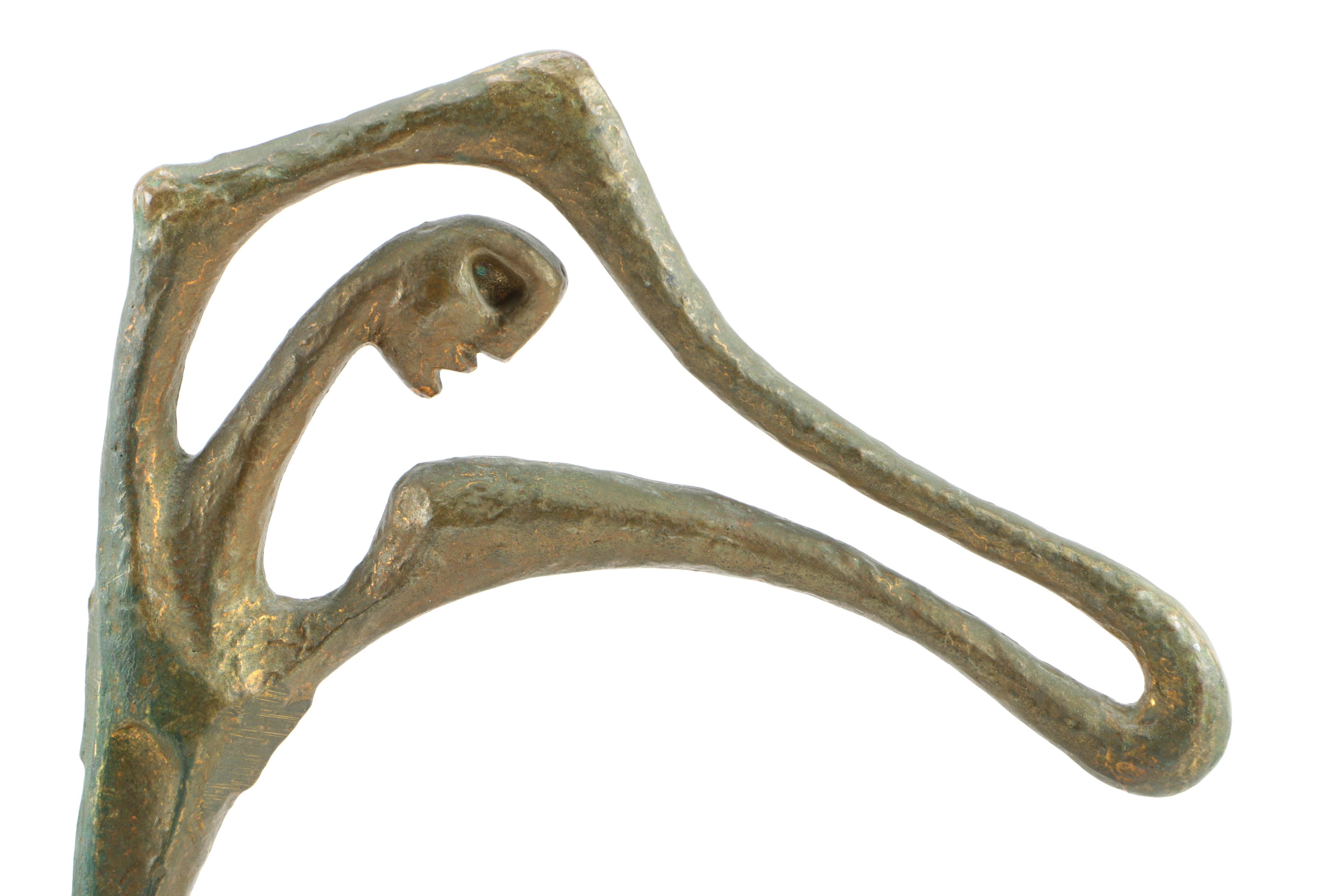 Mid-Century Figural Metal Sculpture After Frederic Weinberg