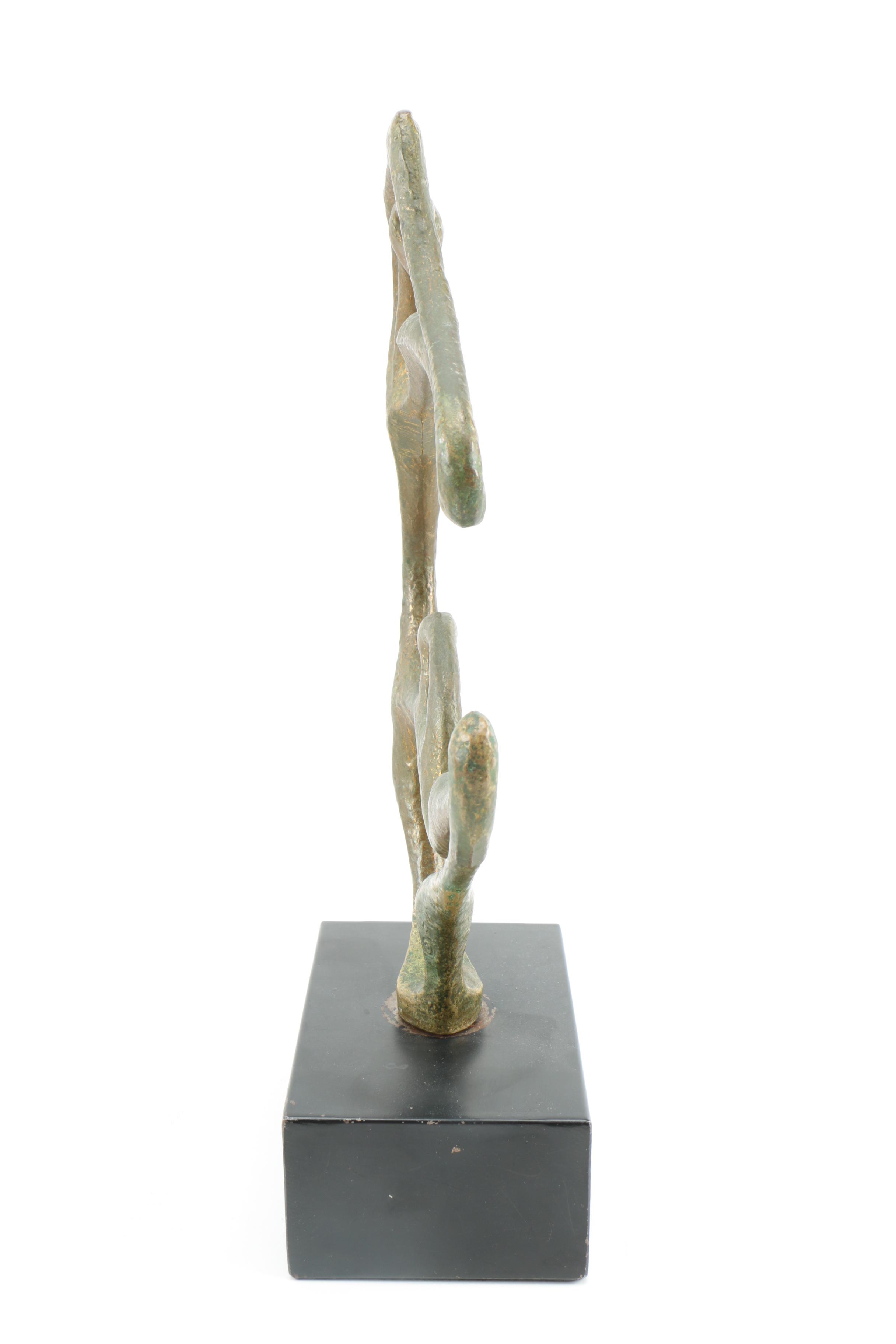 Mid-Century Figural Metal Sculpture After Frederic Weinberg