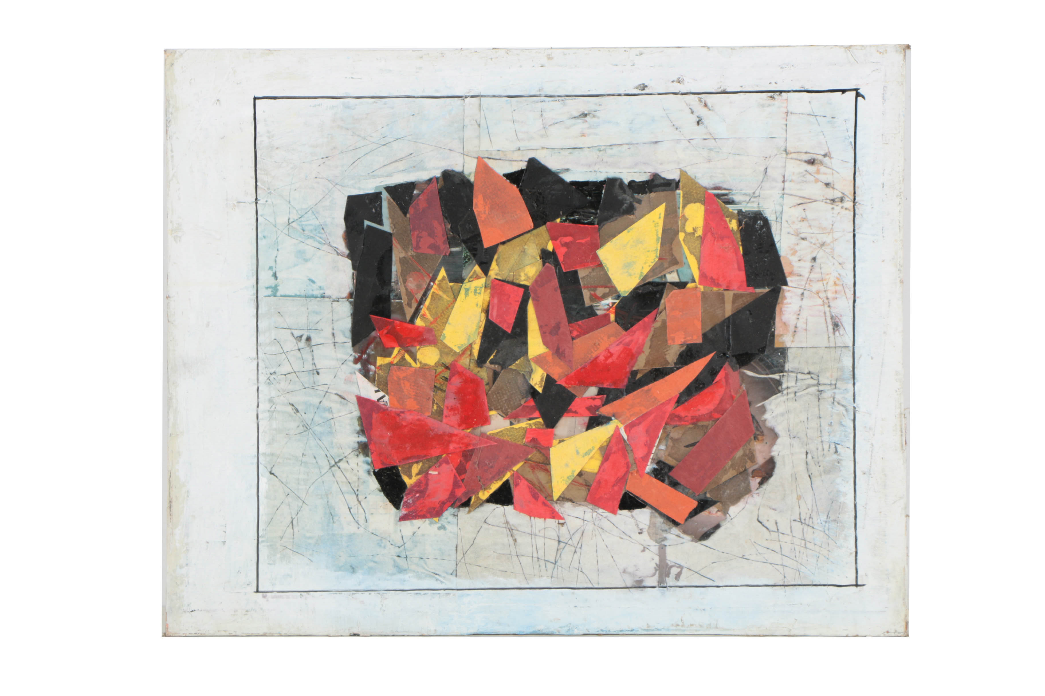 Collection of Ronald Ahlström Abstract Compositions on Canvas Boards