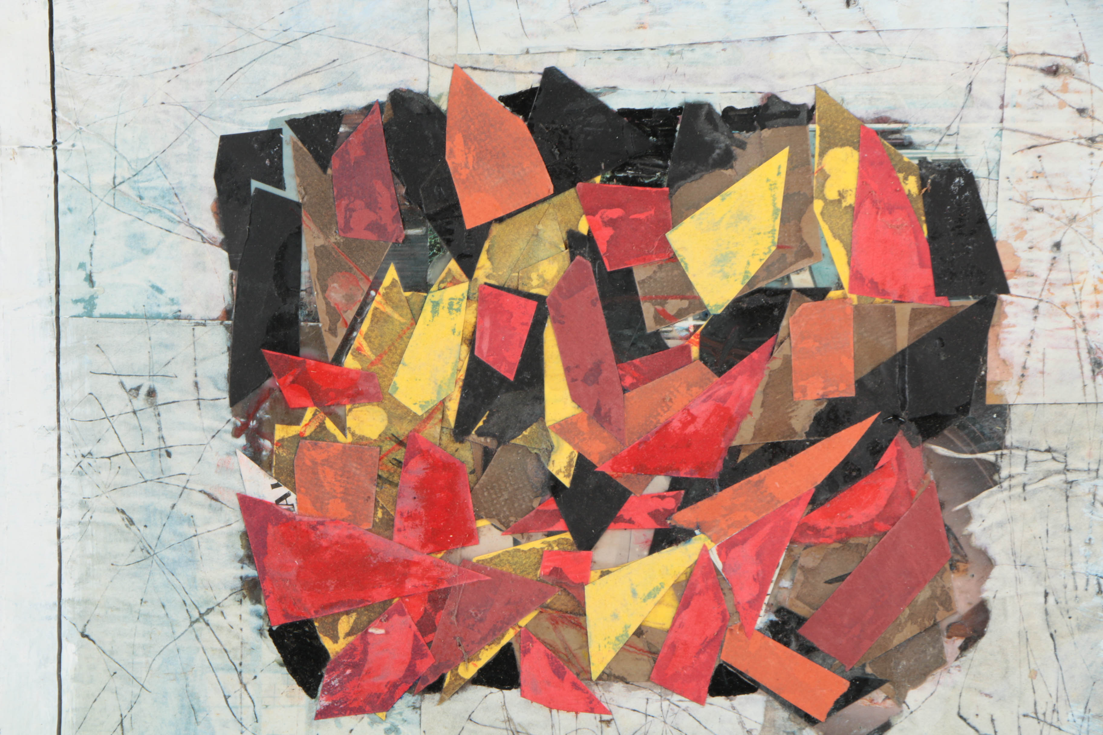 Collection of Ronald Ahlström Abstract Compositions on Canvas Boards