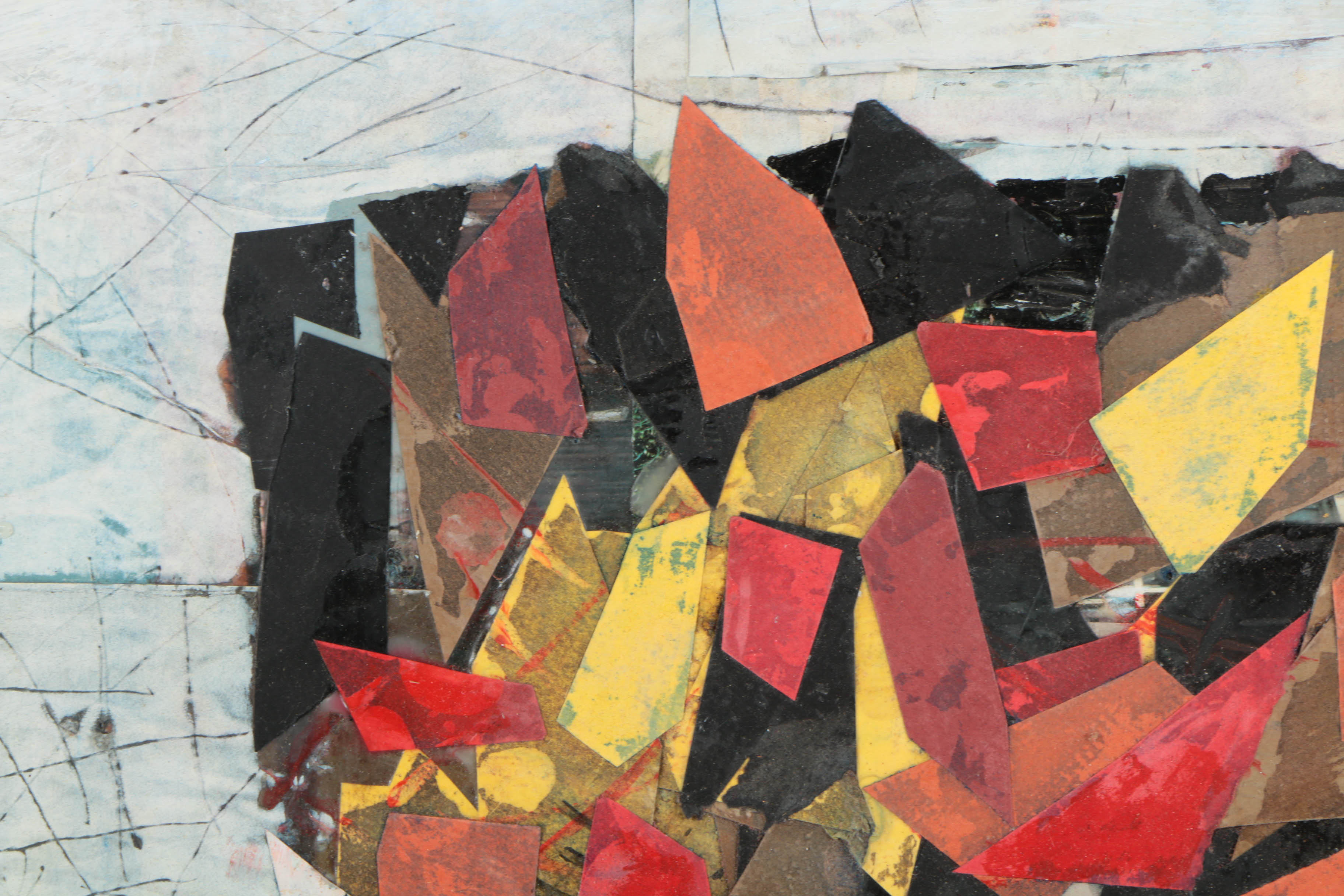 Collection of Ronald Ahlström Abstract Compositions on Canvas Boards