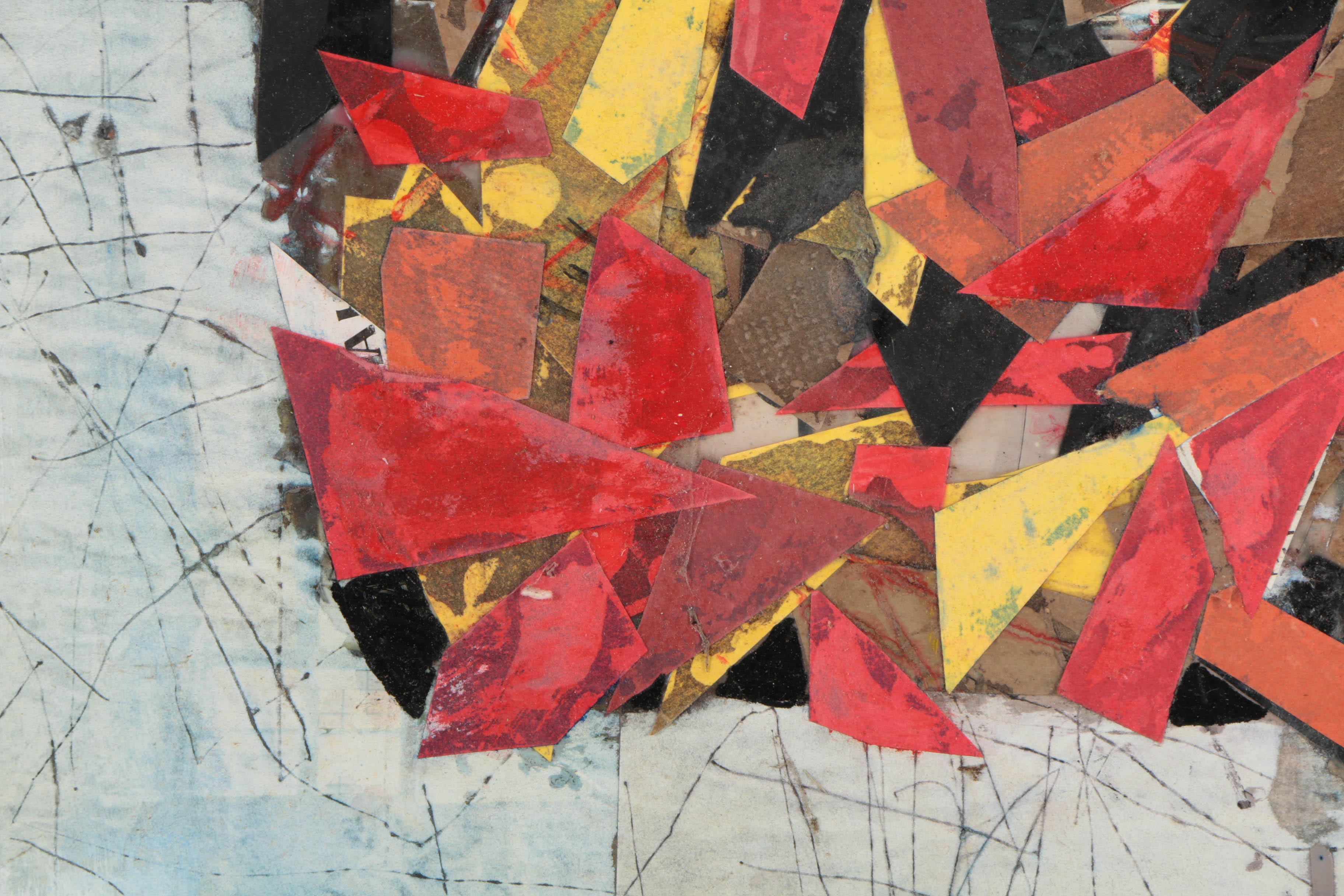 Collection of Ronald Ahlström Abstract Compositions on Canvas Boards