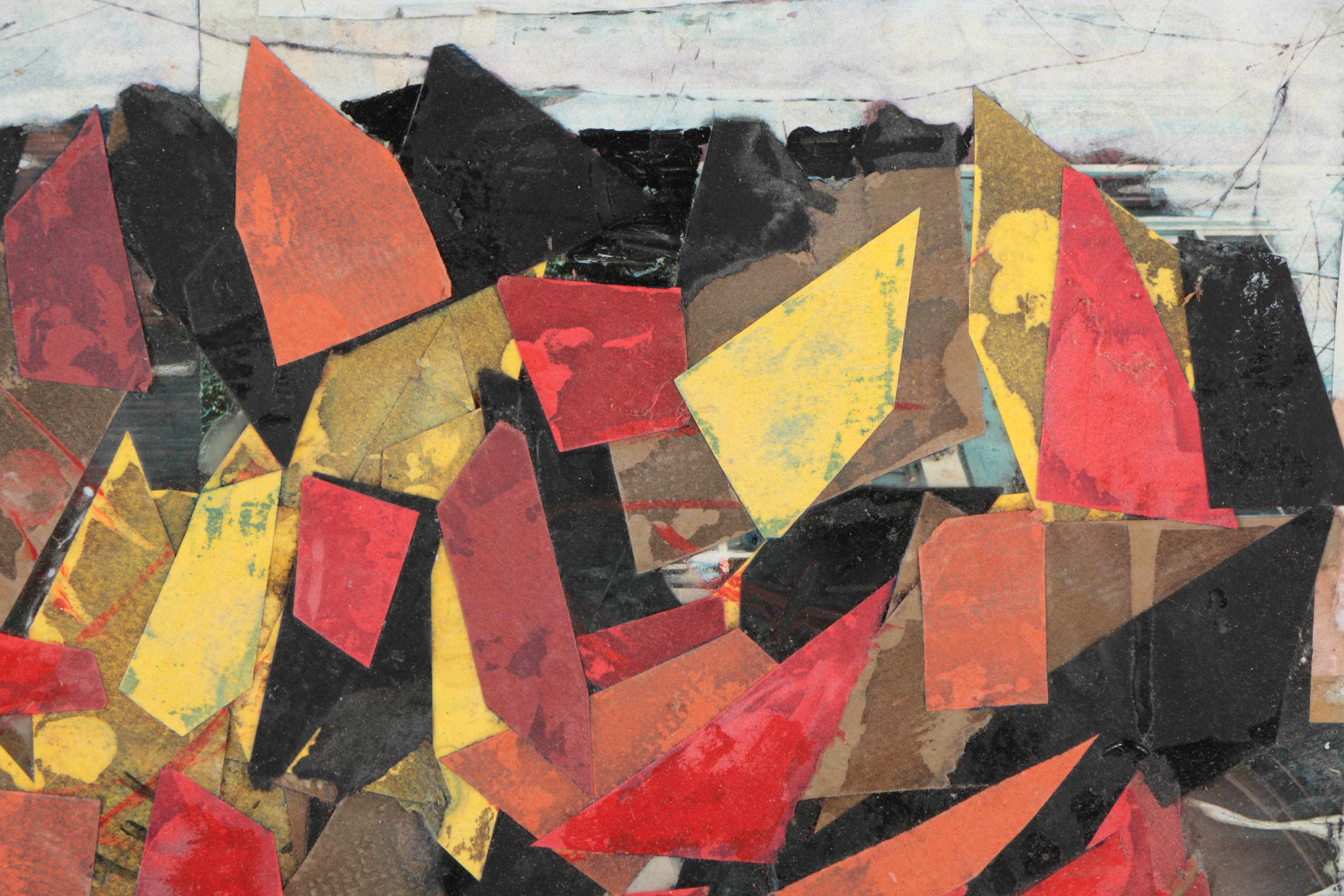 Collection of Ronald Ahlström Abstract Compositions on Canvas Boards