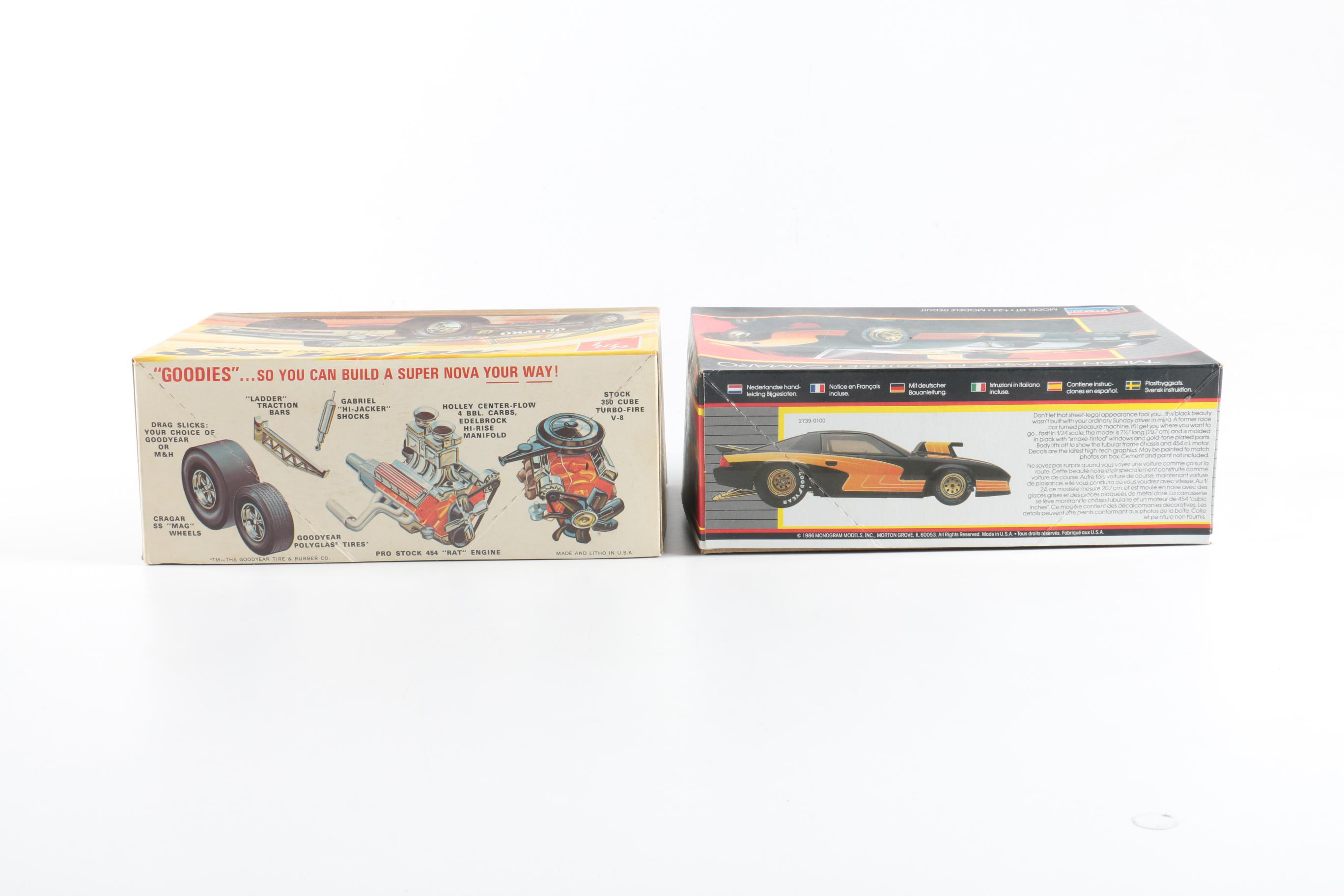 Collection of Muscle Car Model Kits