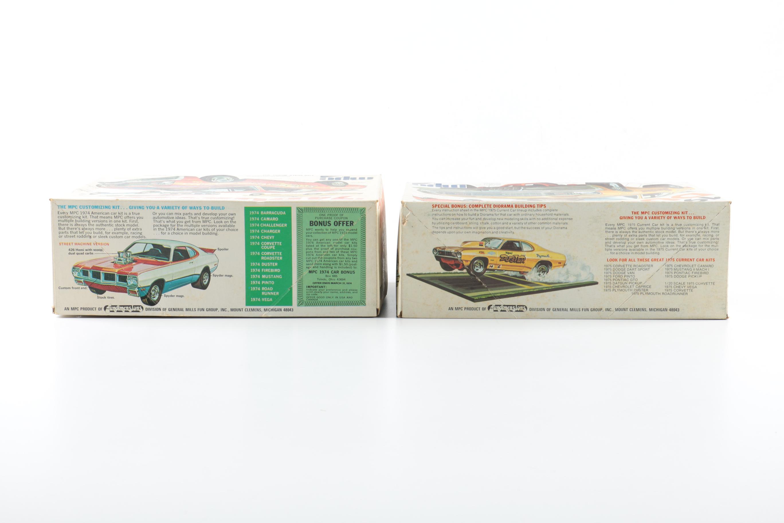 Collection of Muscle Car Model Kits