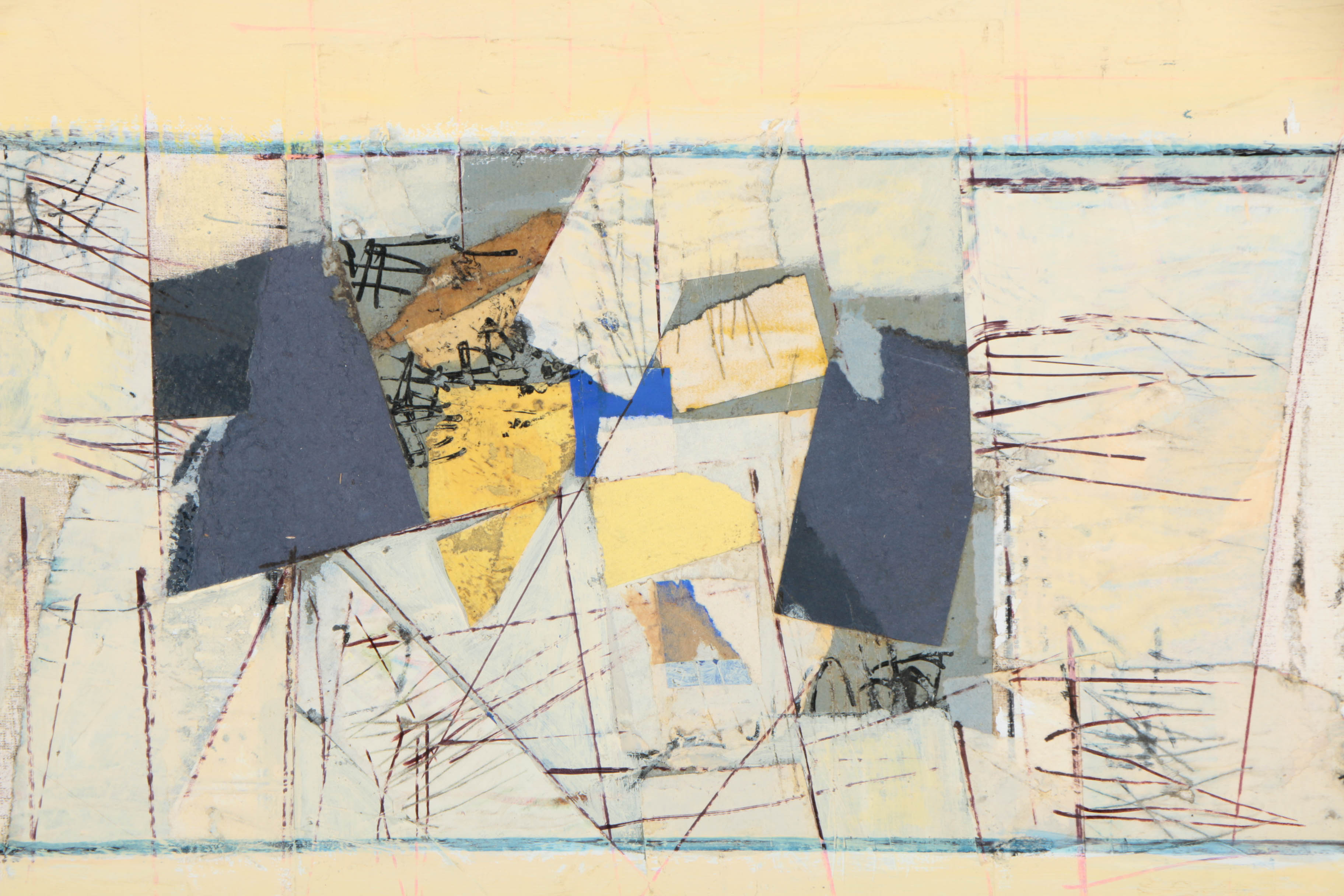 Collection of Ronald Ahlström Abstract Compositions on Canvas Boards