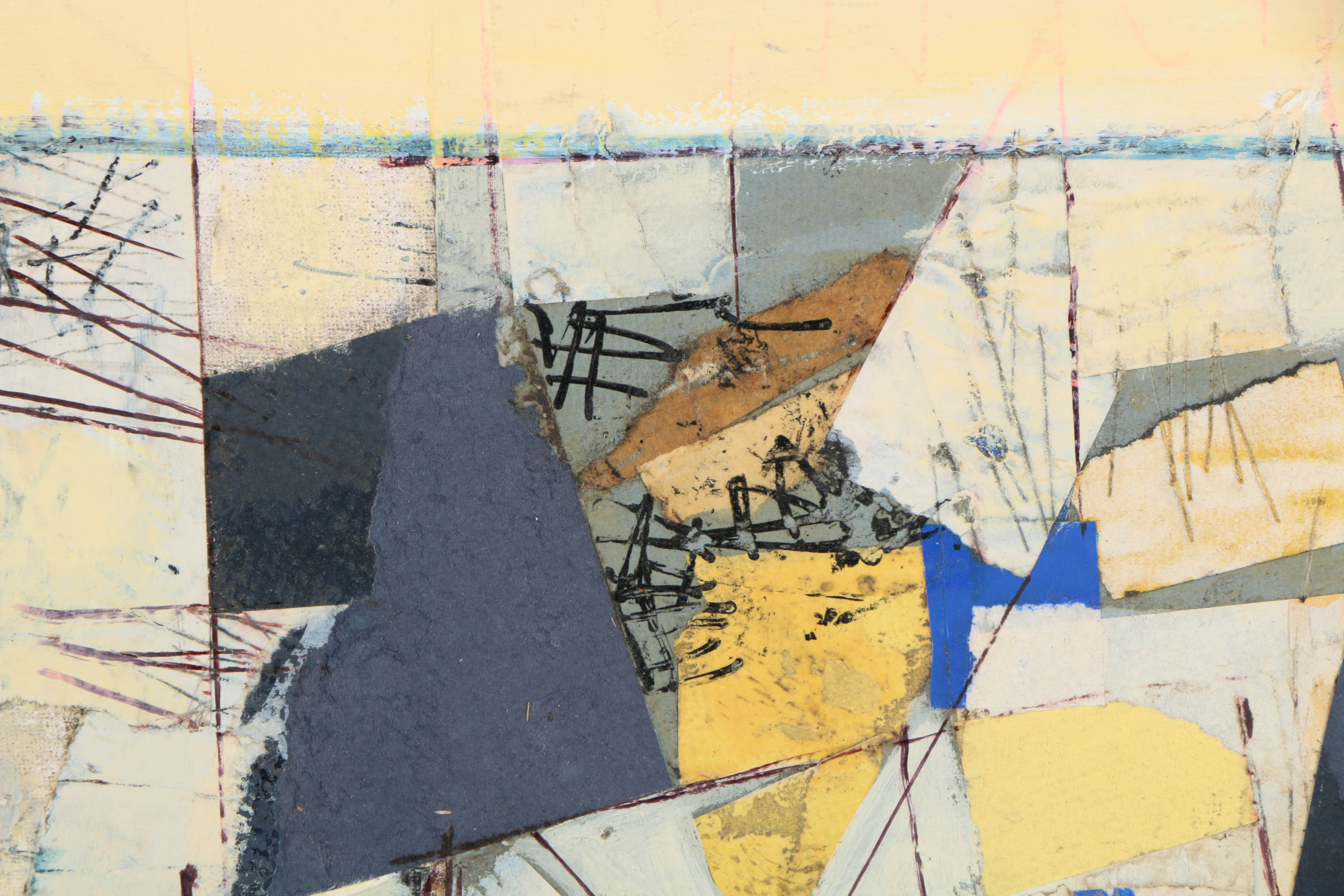 Collection of Ronald Ahlström Abstract Compositions on Canvas Boards