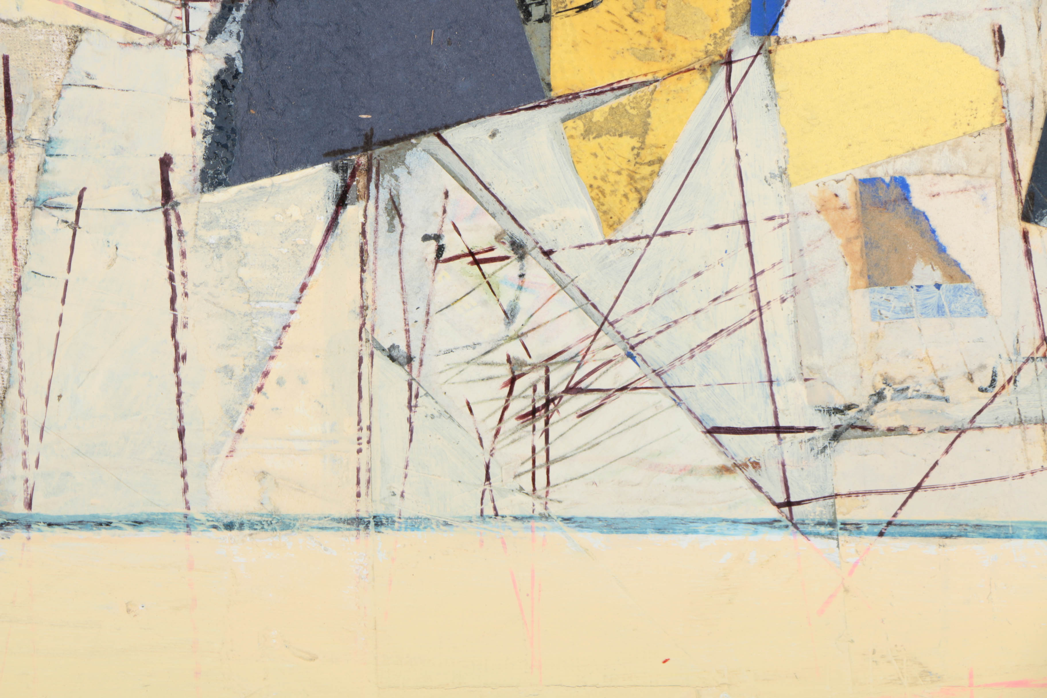 Collection of Ronald Ahlström Abstract Compositions on Canvas Boards