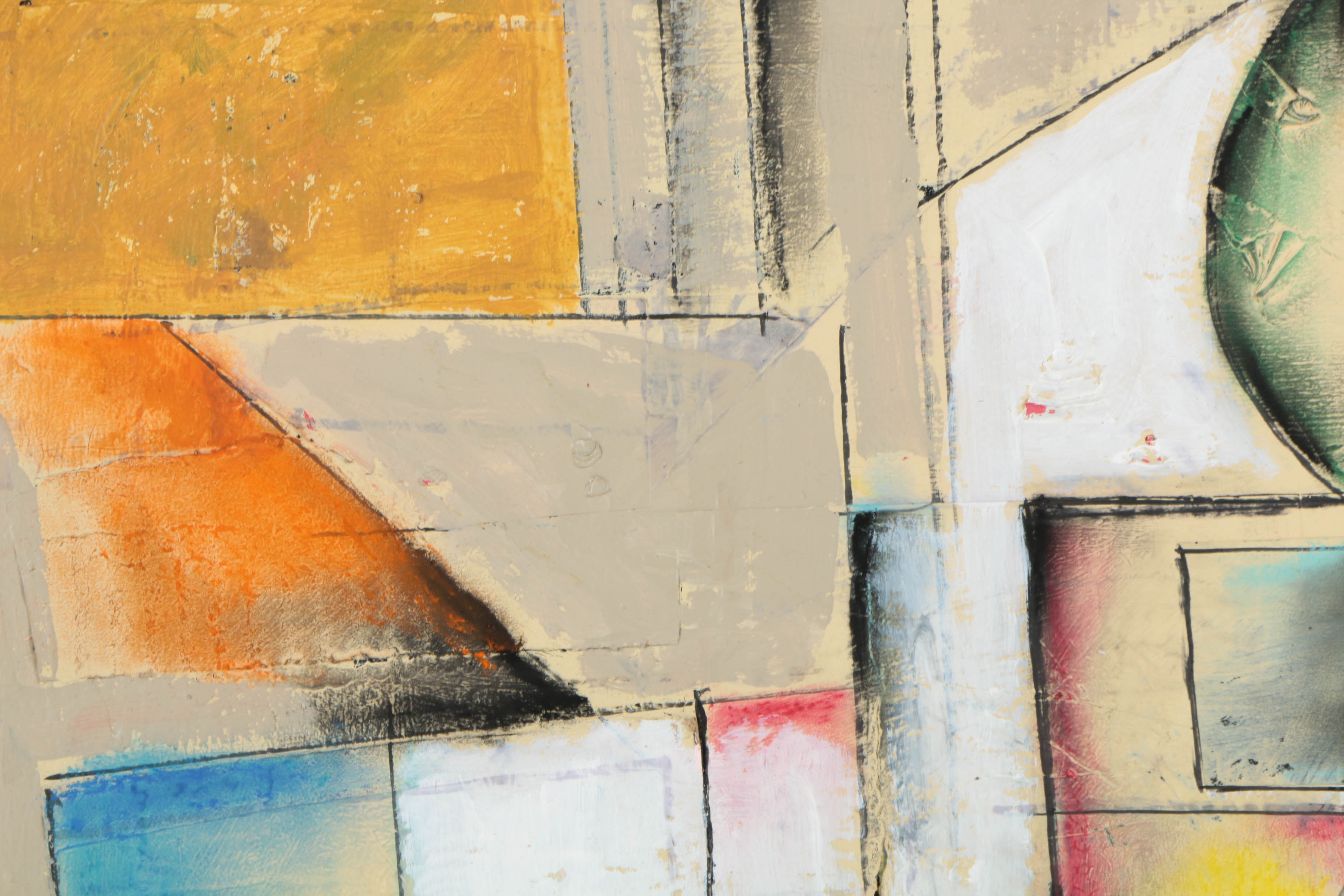 Assortment of Ronald Ahlström Abstract Mixed Media Compositions on Canvas Boards