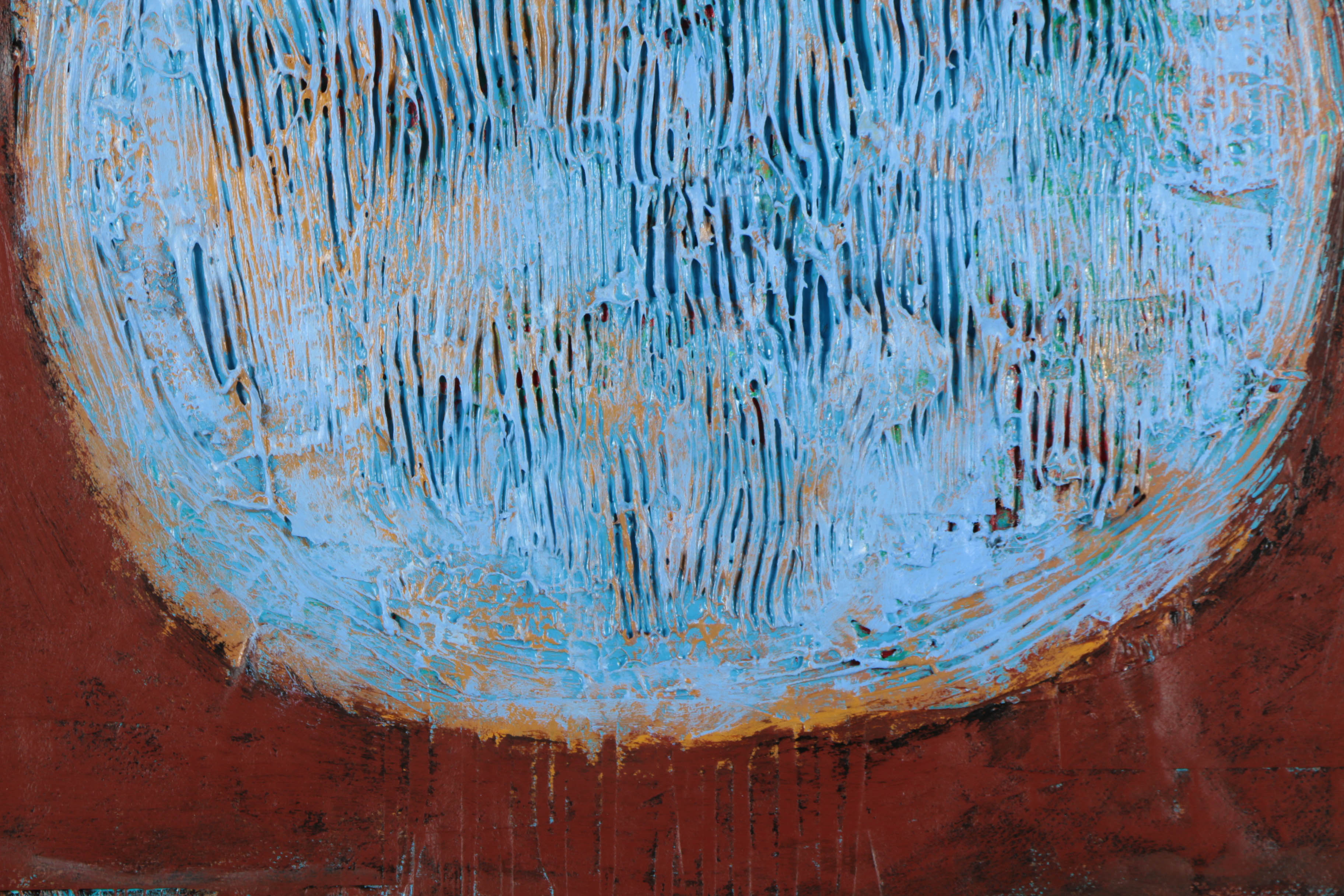 Ronald Ahlström Mixed Media Collage on Board "Untitled"