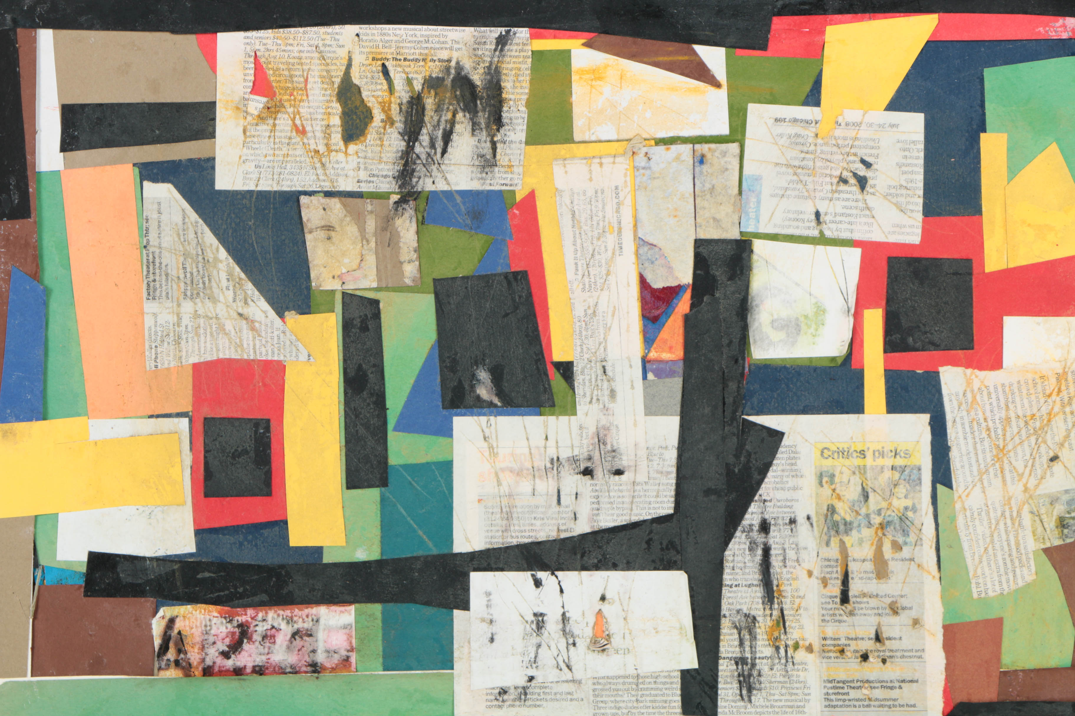 Collection of Ronald Ahlström Mix Media Collage on Board