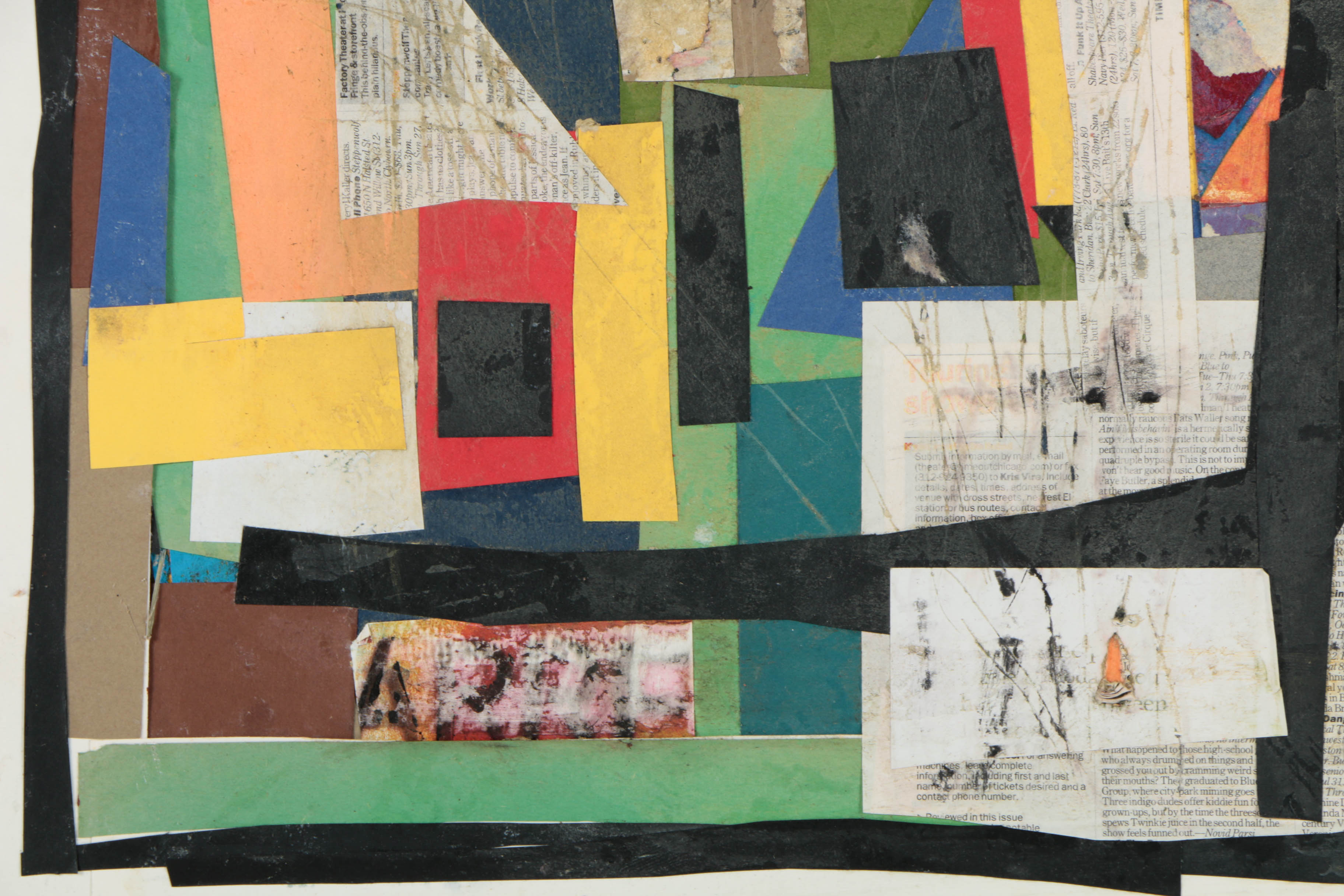 Collection of Ronald Ahlström Mix Media Collage on Board