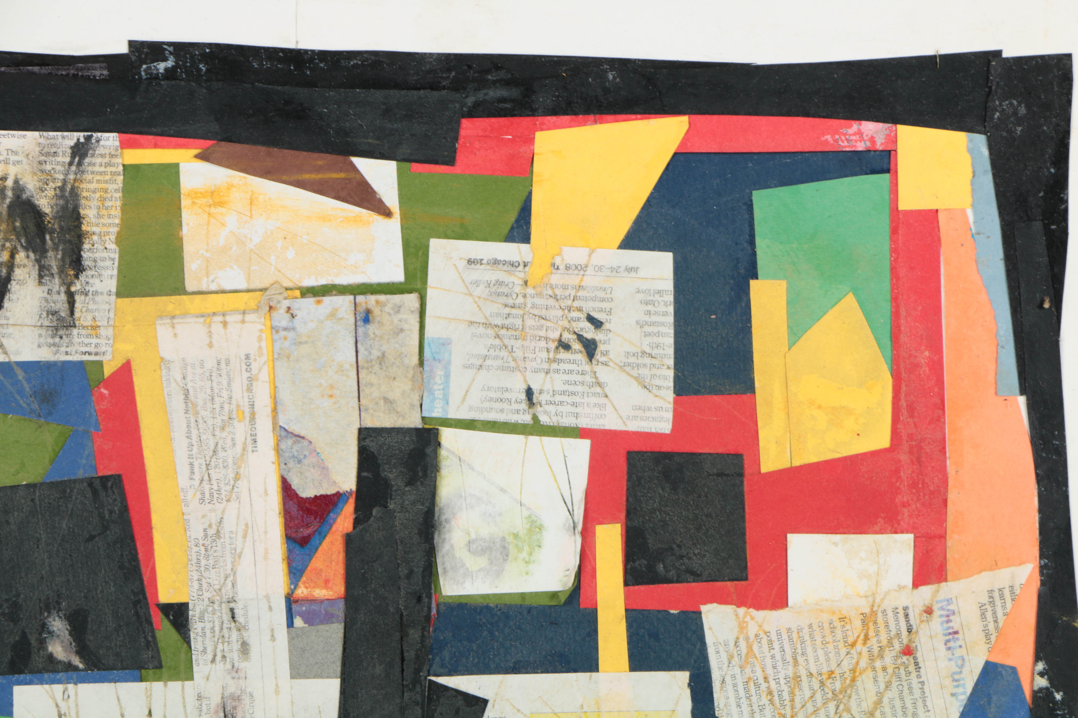 Collection of Ronald Ahlström Mix Media Collage on Board