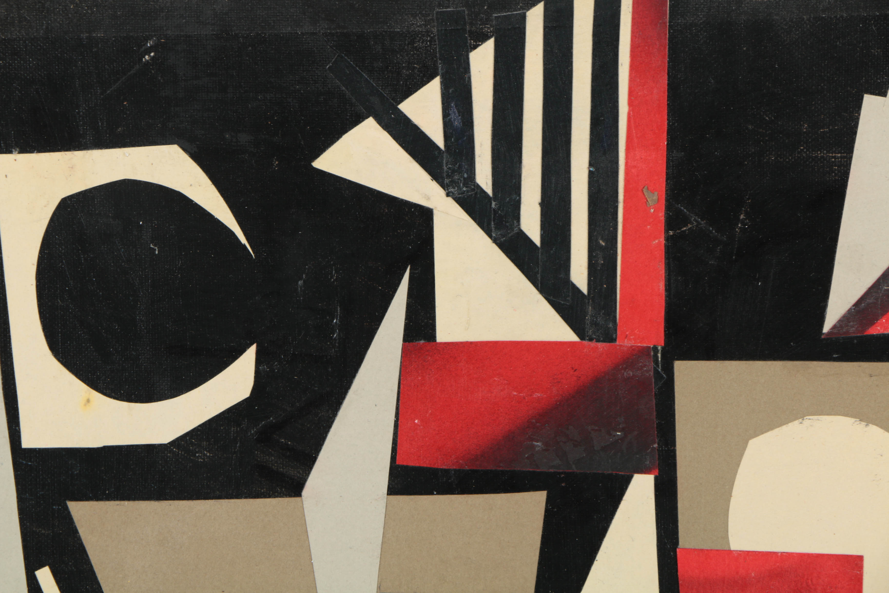 Collection of Ronald Ahlström Mix Media Collage on Board