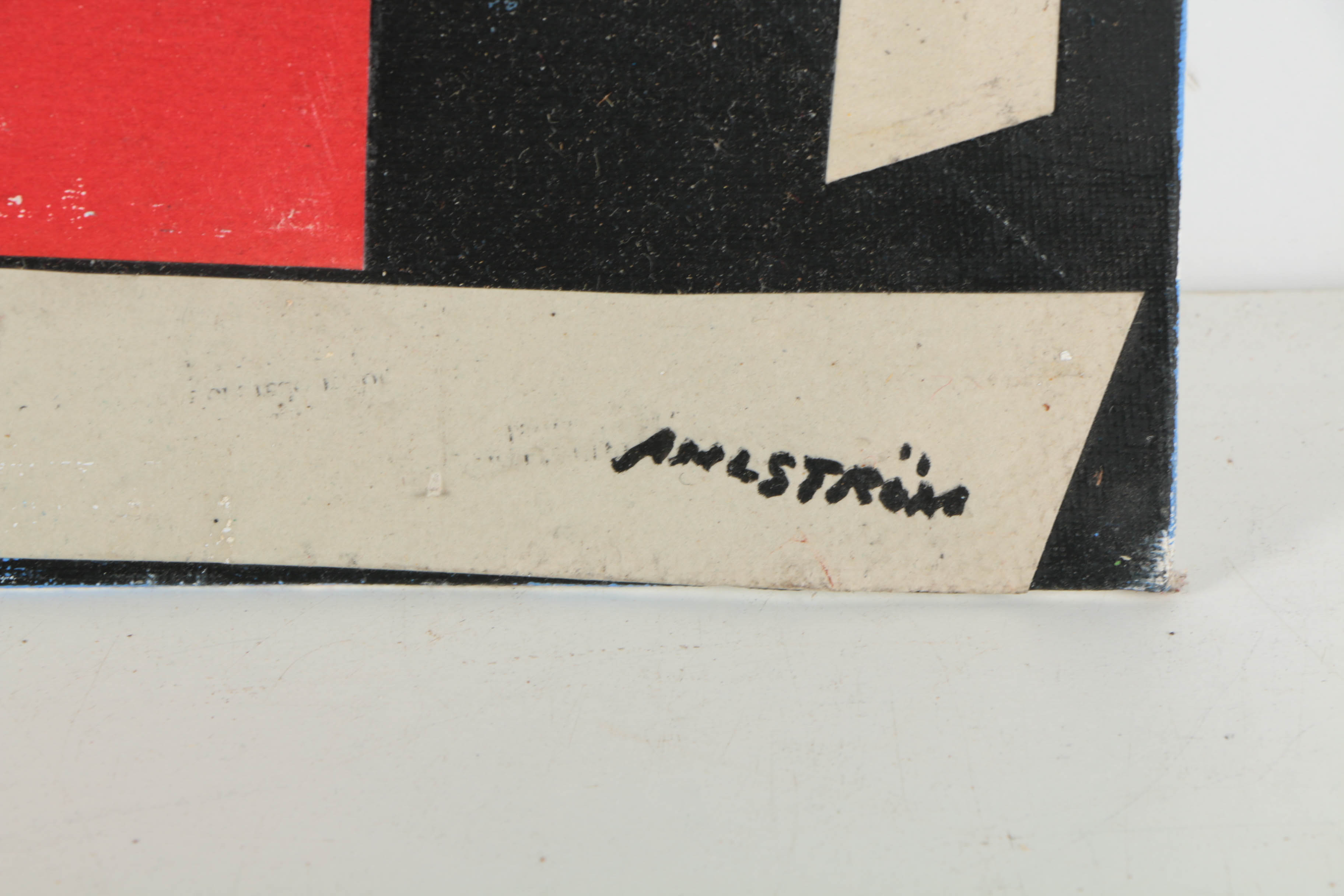 Collection of Ronald Ahlström Mix Media Collage on Board