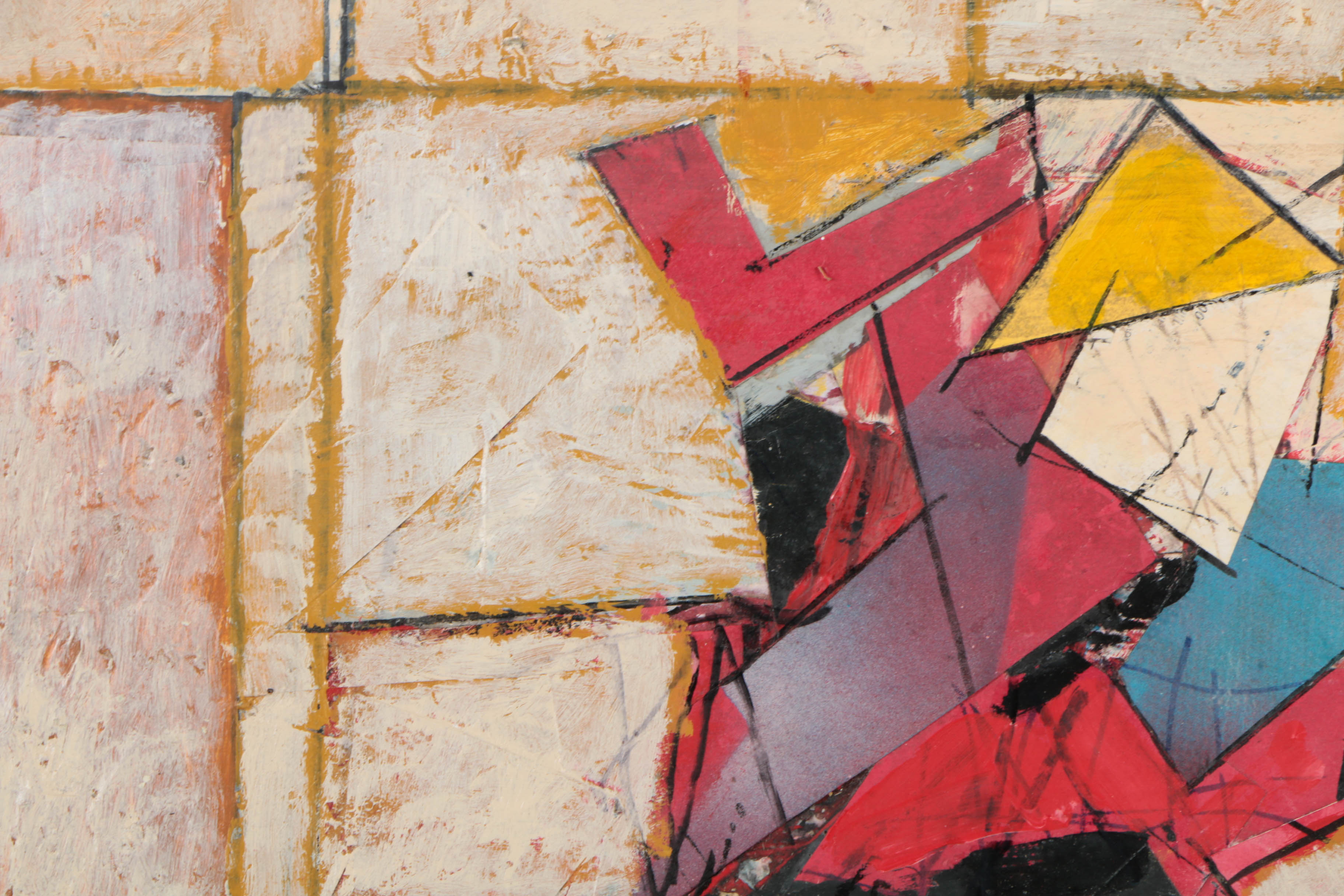 Collection of Ronald Ahlström Mix Media Collage on Board