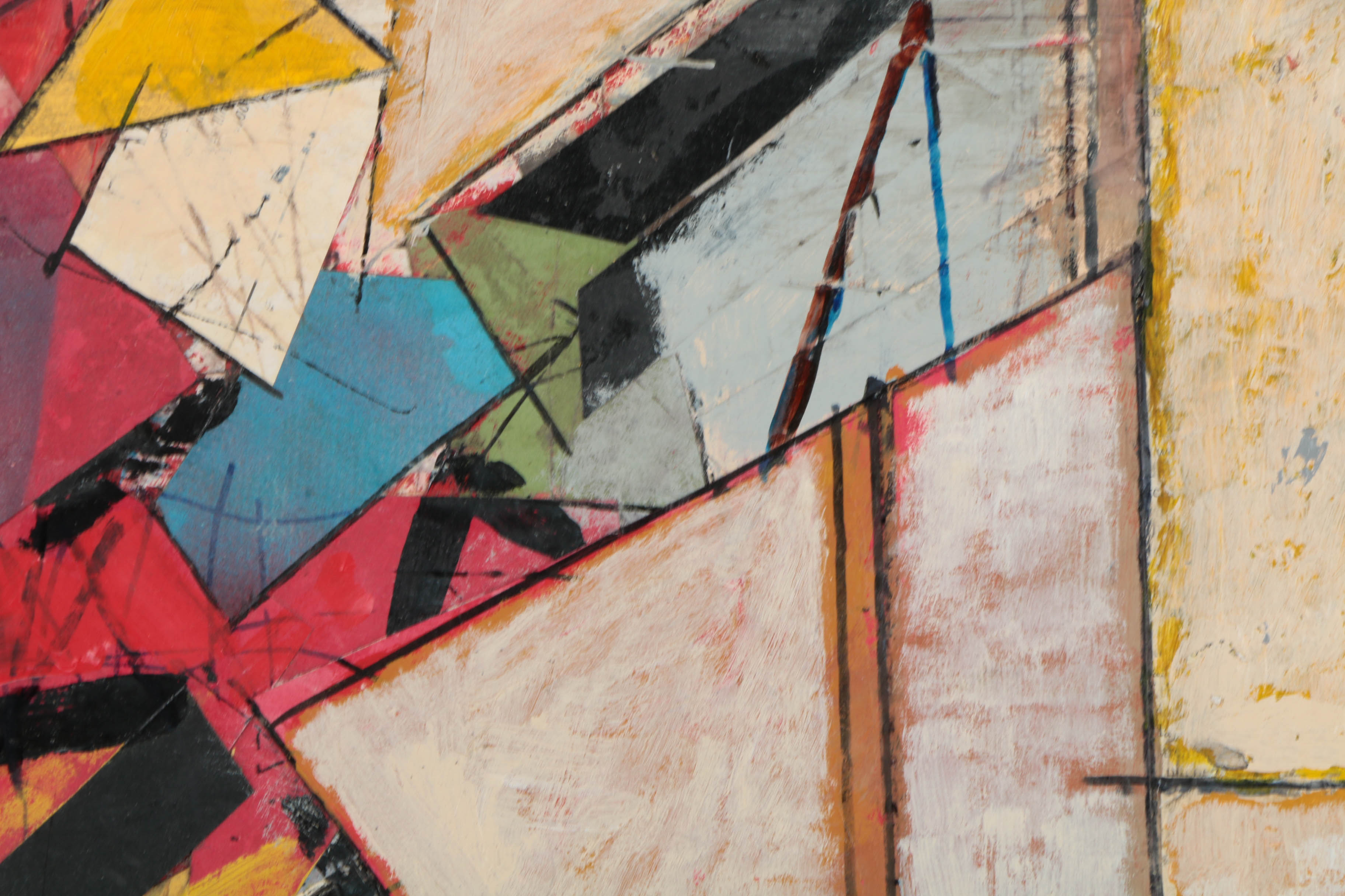 Collection of Ronald Ahlström Mix Media Collage on Board