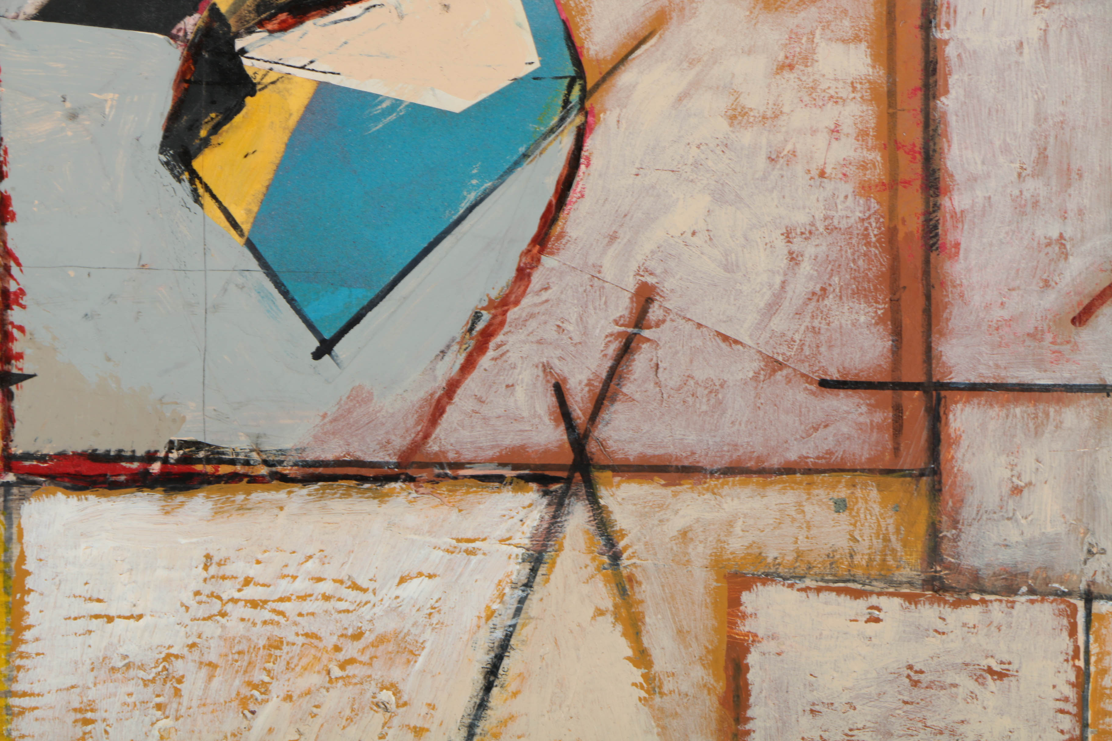 Collection of Ronald Ahlström Mix Media Collage on Board